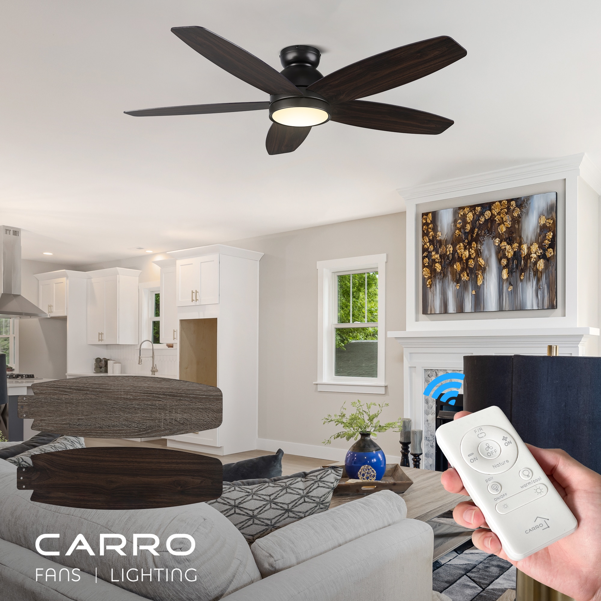 CARRO USA LCFR525Q5-L11-BG-FM Ceiling-Fans - View #2