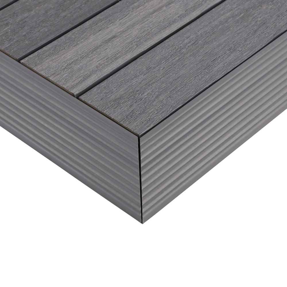 Westminster Gray Composite Deck Tile Corner Trim