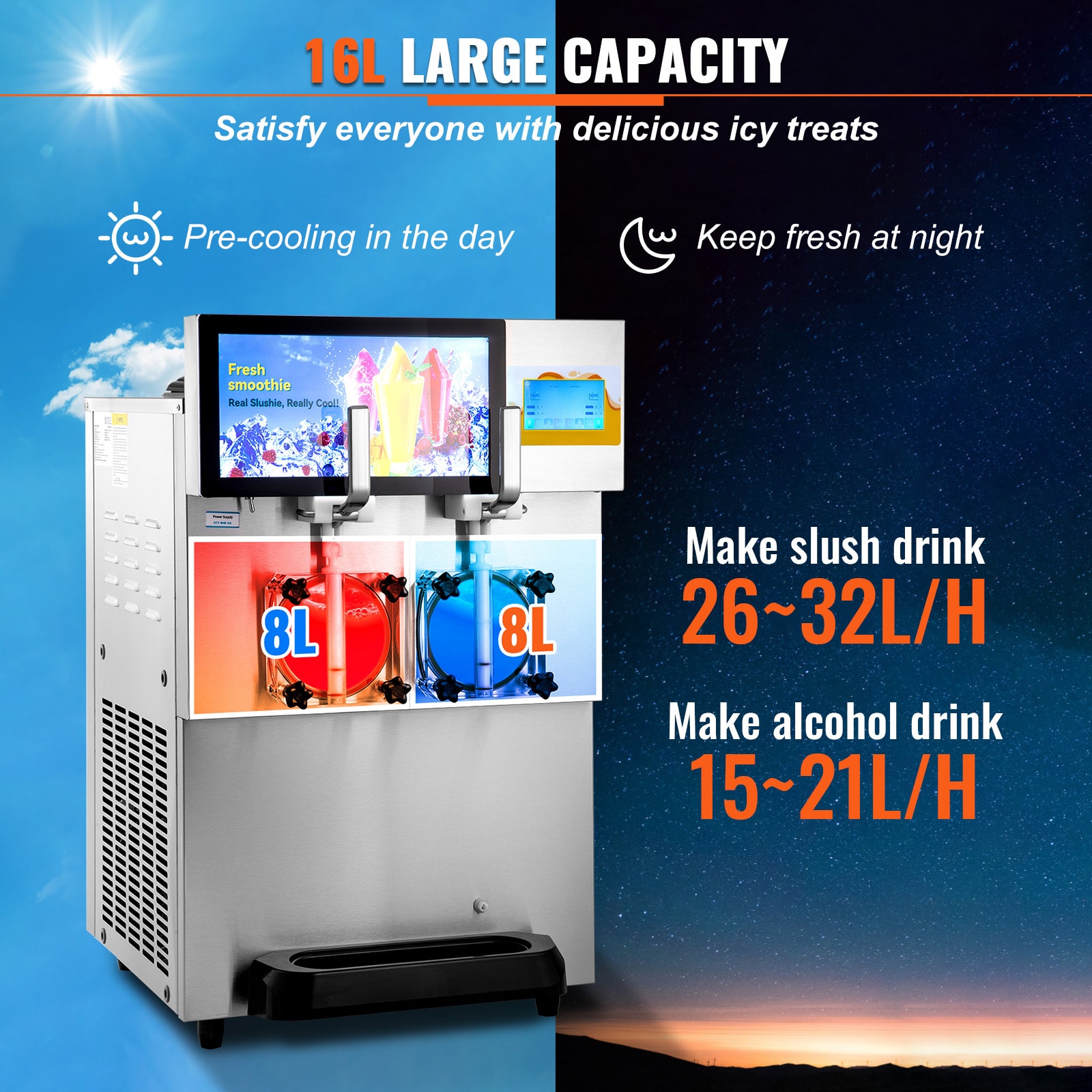 VEVOR SCFBXXRJYSGM01564V1 Frozen-Drink-Makers - View #3