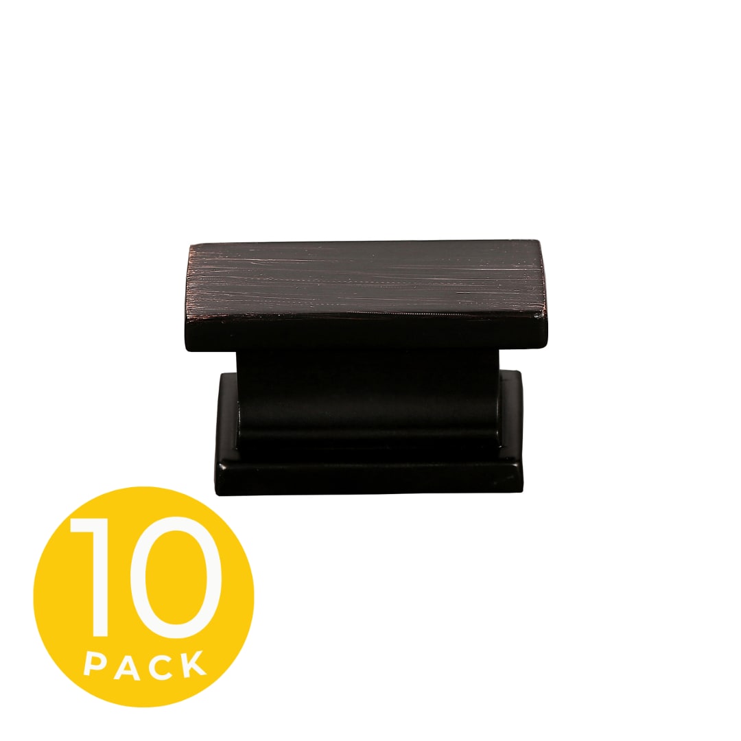 Sapphire SP-2891-51-ORB-10 Hexa 1-in Oil Rubbed Bronze Geometric Modern Cabinet Knob 10 -Pack