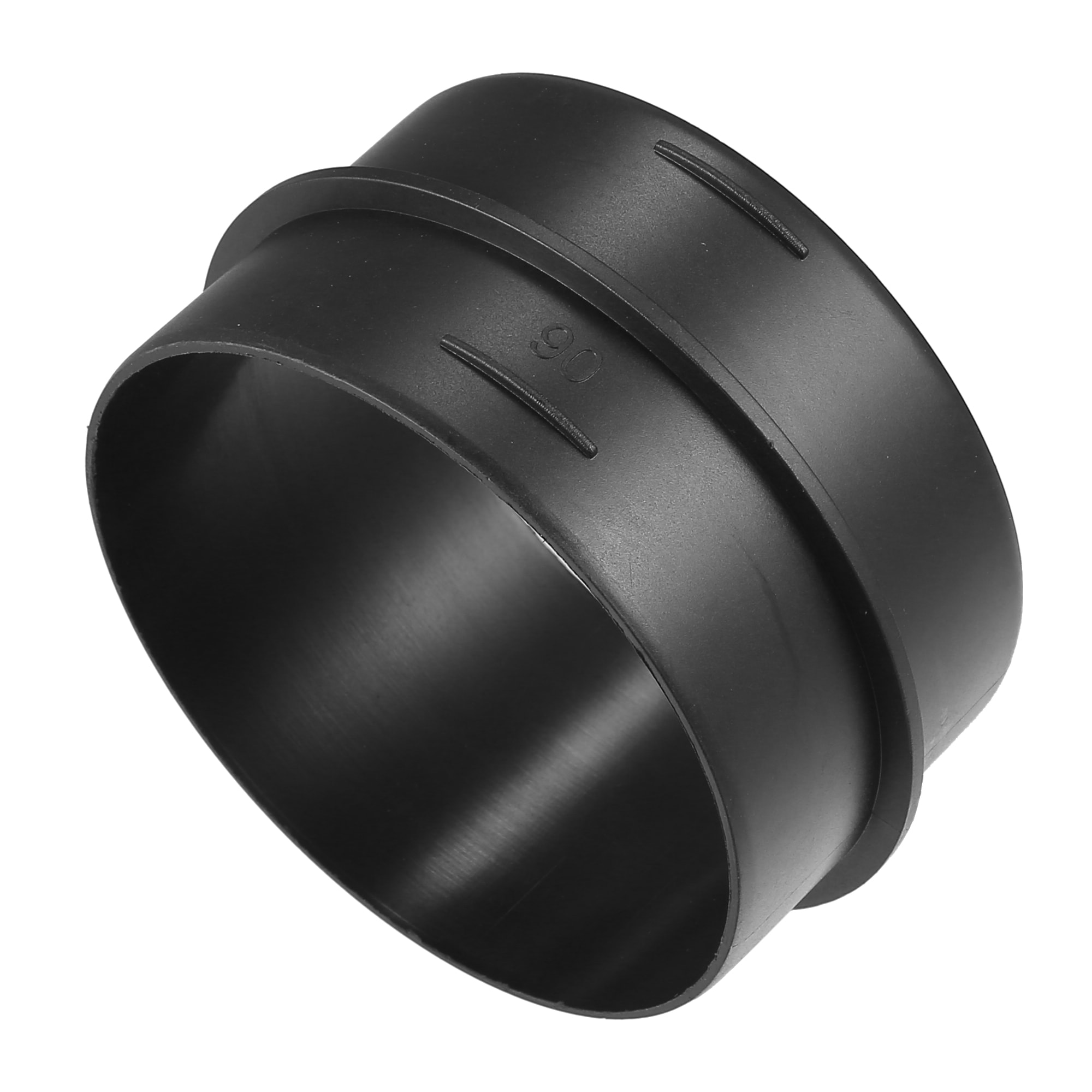 Unique Bargains Car Air Ducting Connector Straight Air Heater Duct Joiner Connector Pipe 3.54 Inch 90mm OD Black