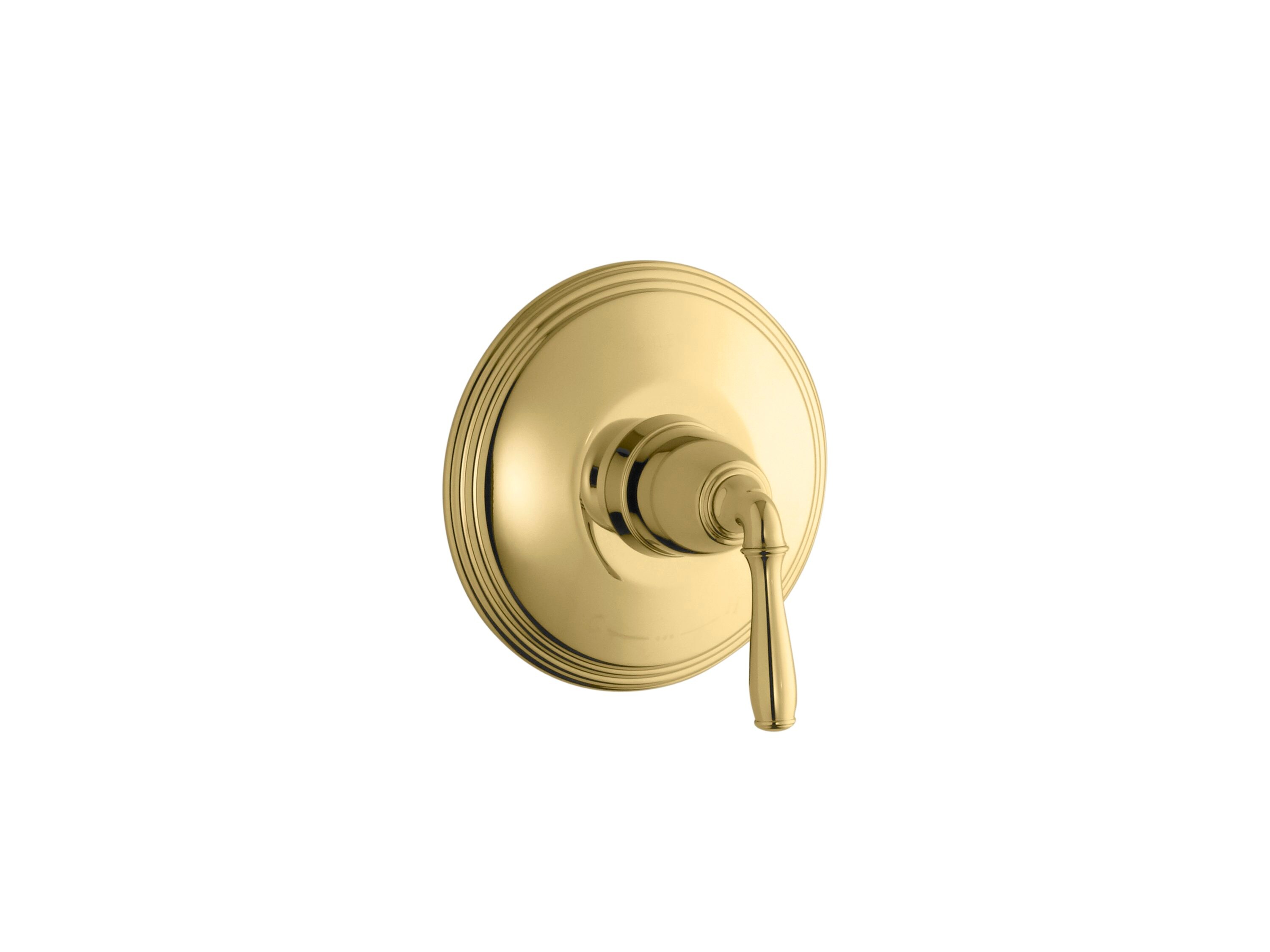KOHLER T10357-4-PB Vibrant Polished Brass Lever Shower Faucet Handle