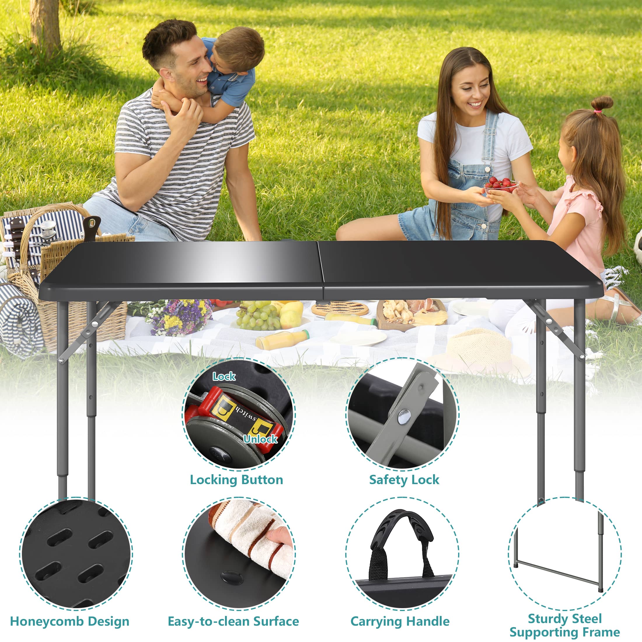 Fenbeli QLLSFEN008 Folding-Tables - View #4