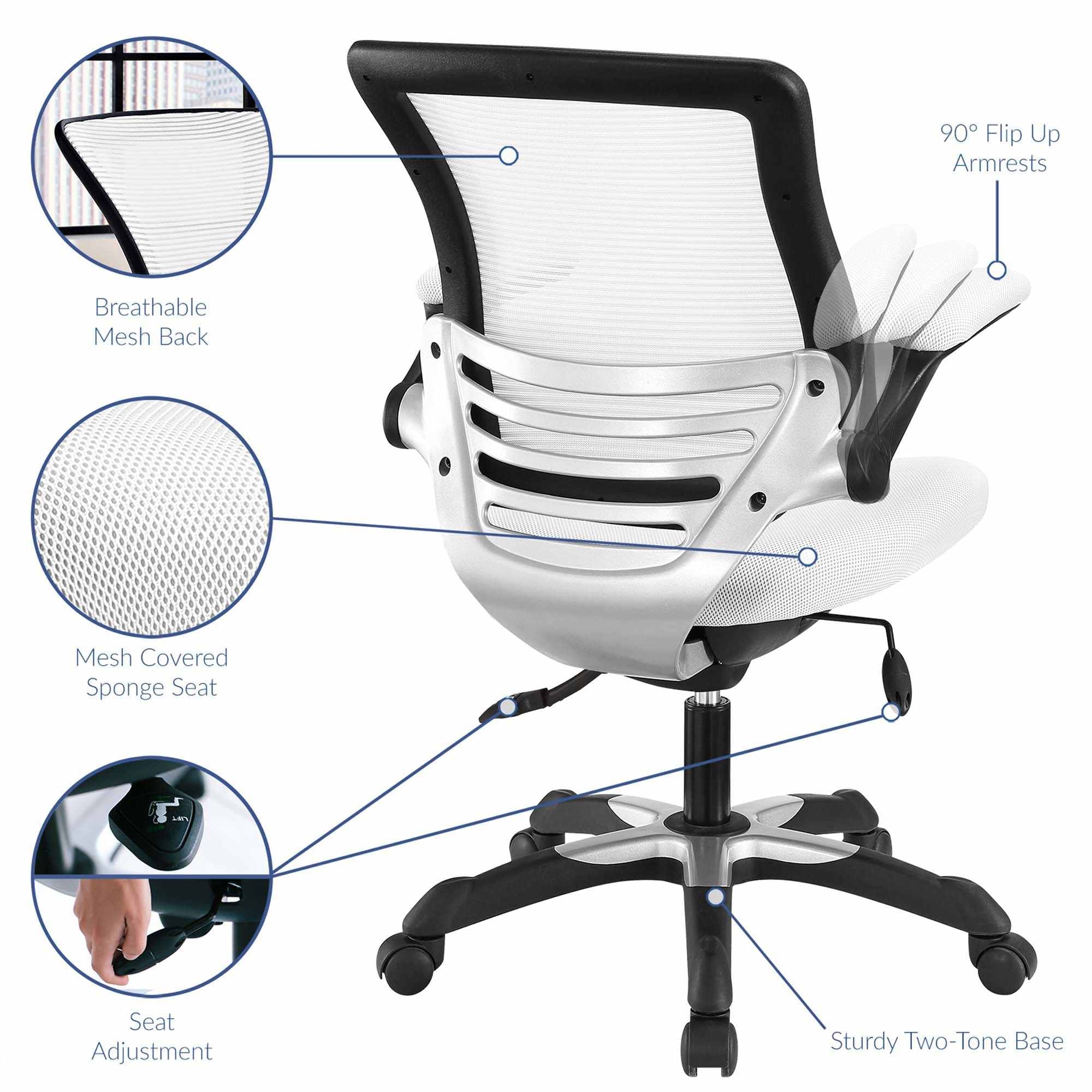 Modway EEI-594-WHI Office-Chairs - View #2