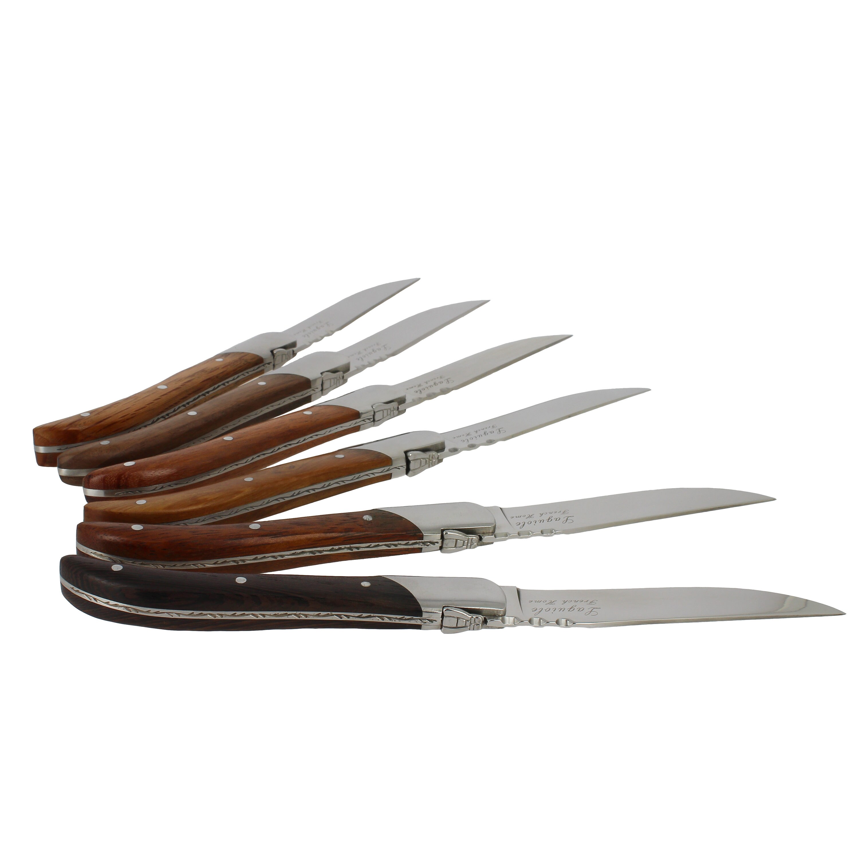 French Home Laguiole 4.5 in. Stainless Steel Full Tang Serrated 8