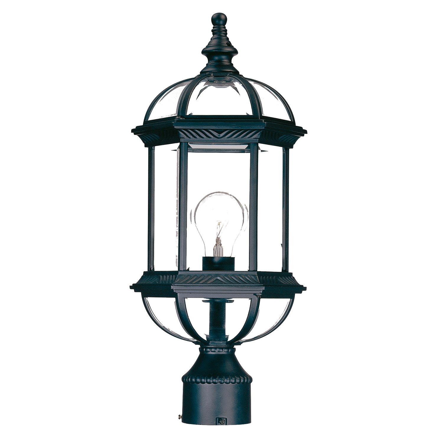 Acclaim Lighting 5277BK Dover 19-in Matte black Traditional Outdoor Post light