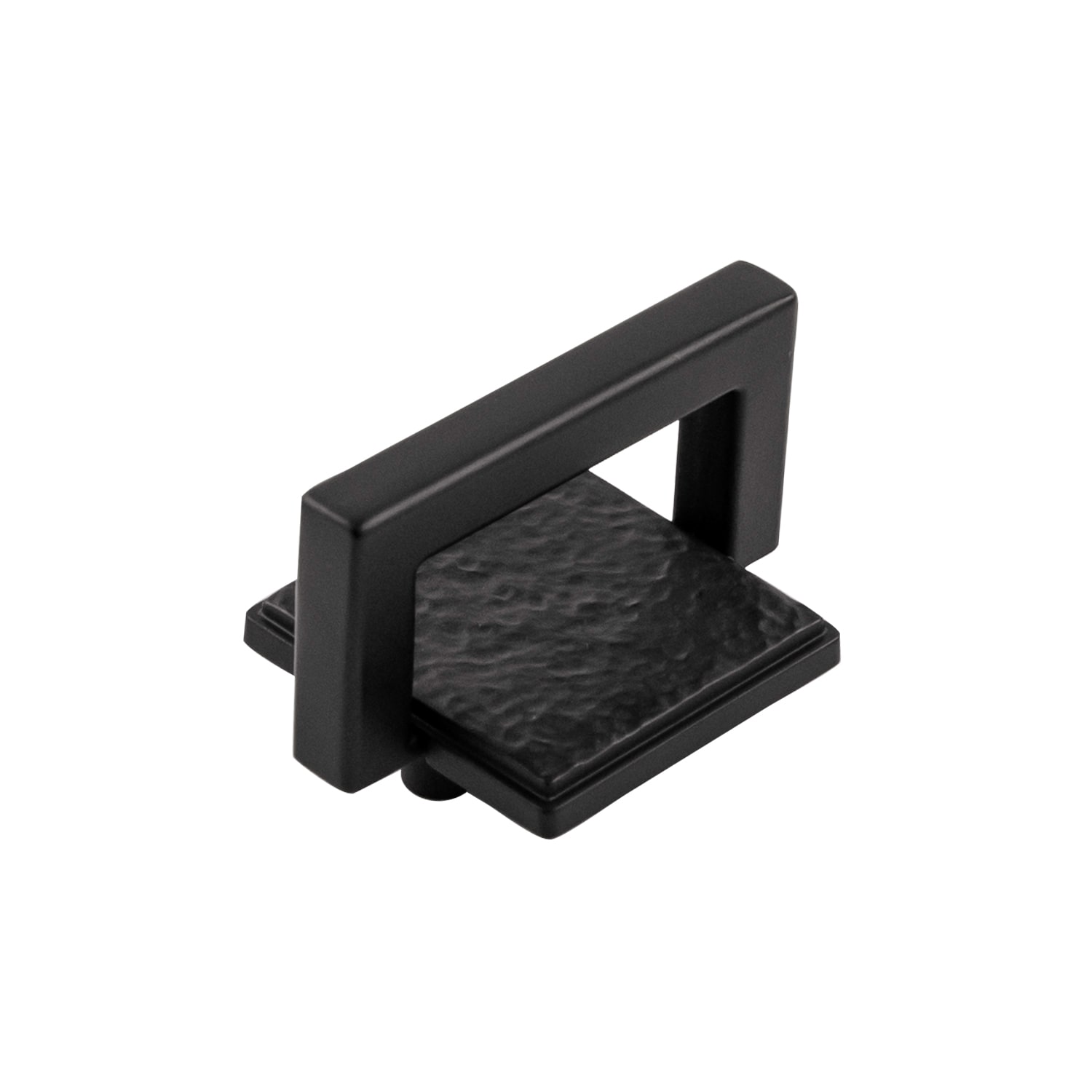 Belwith Keeler B056428-MB Bijou Ember 1-in , 25mm Center to Center Matte Black Square Handle Drawer Pull