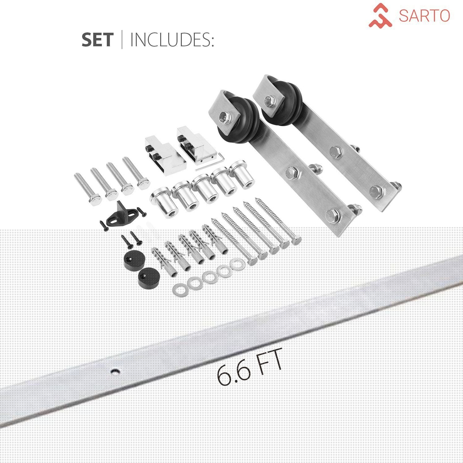 SARTODOORS VER7411BDSOLI32 Barn-Doors - View #3