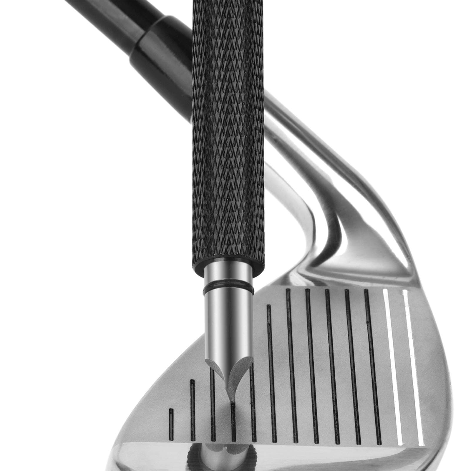 Adrinfly Golf Club Groove Sharpener Tool for Irons and Wedges Fits U Grooves and V Grooves Cleaner Restores Backspin Durable Steel Golf #L05AD07090
