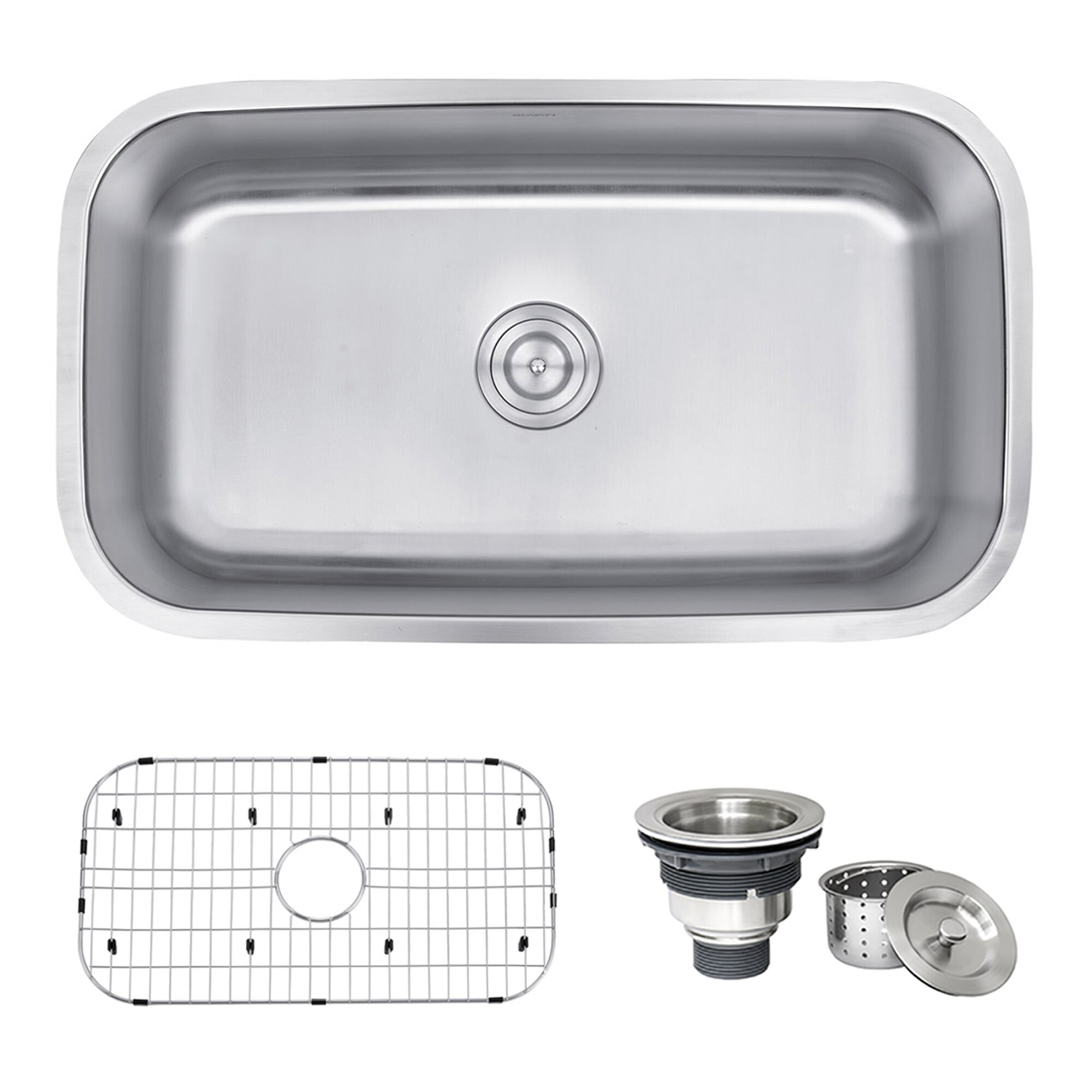 Ruvati 35-inch Drop-in Stainless Steel Single Bowl Kitchen Sink