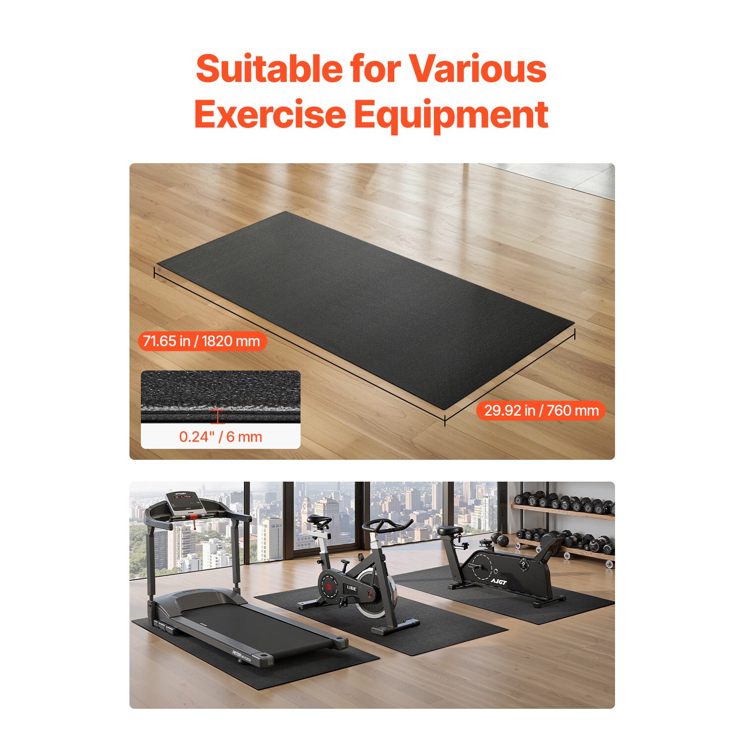 VEVOR SCJSQCDPPSPV07714V0 Fitness-Equipment-Mats - View #2