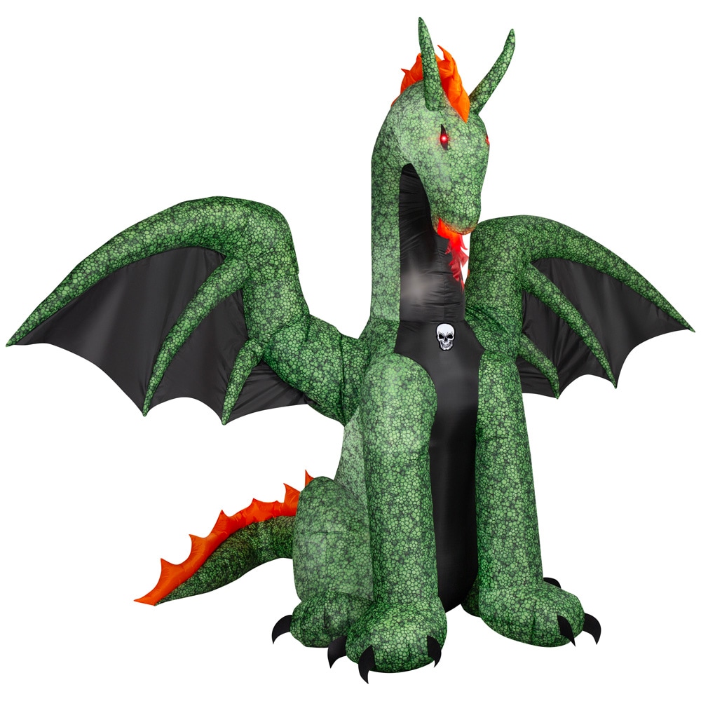 Haunted Living 9.1-ft Freestanding Lighted Dragon Inflatable #551659