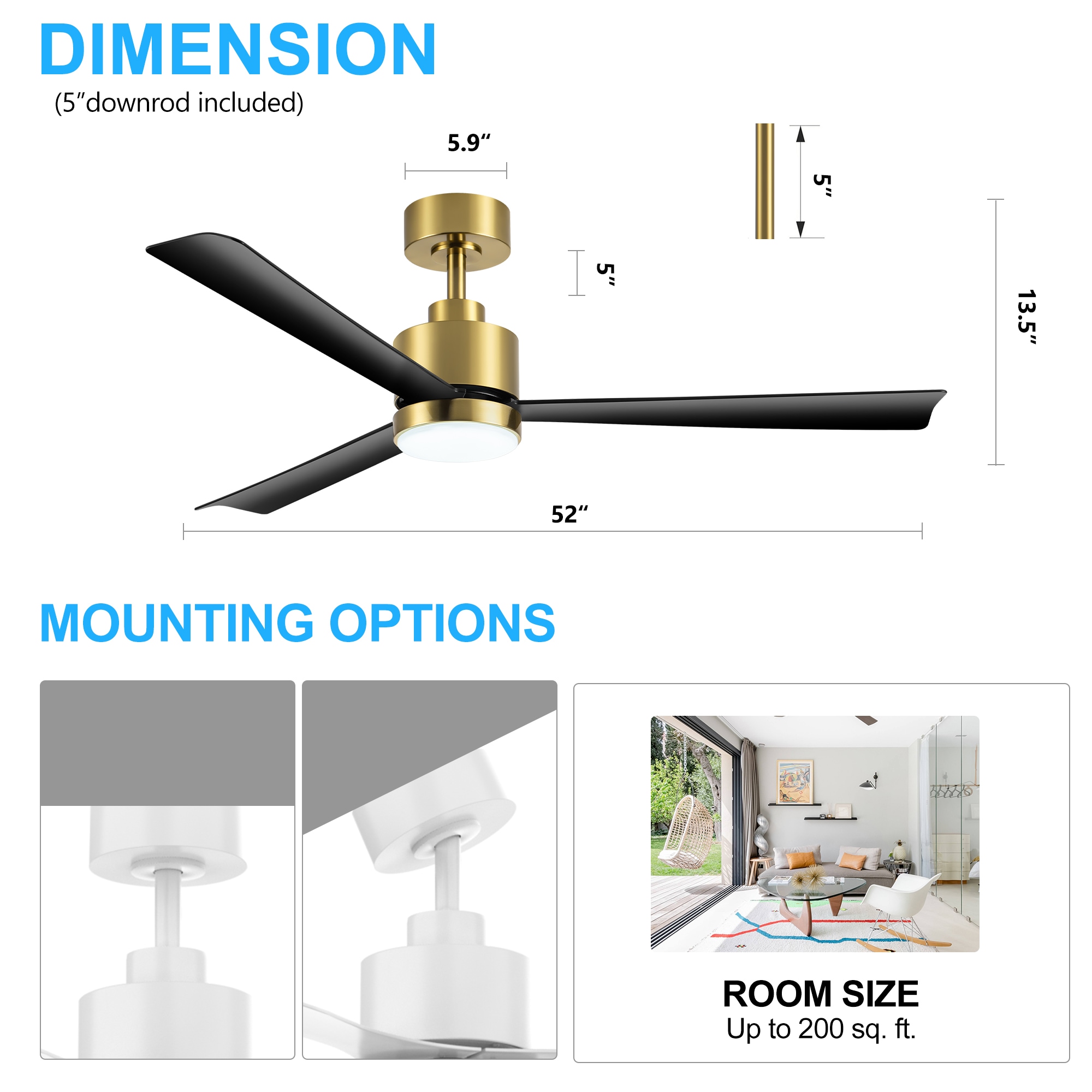 Breezary 30024-GB Ceiling-Fans - View #10