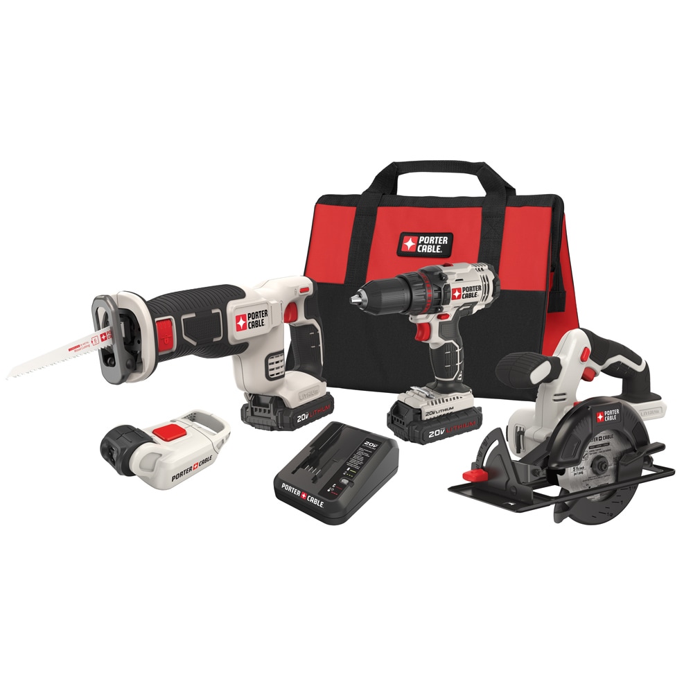 PORTER-CABLE PCCK6116 20V MAX Lithium Ion 6-Tool Combo Kit - 3