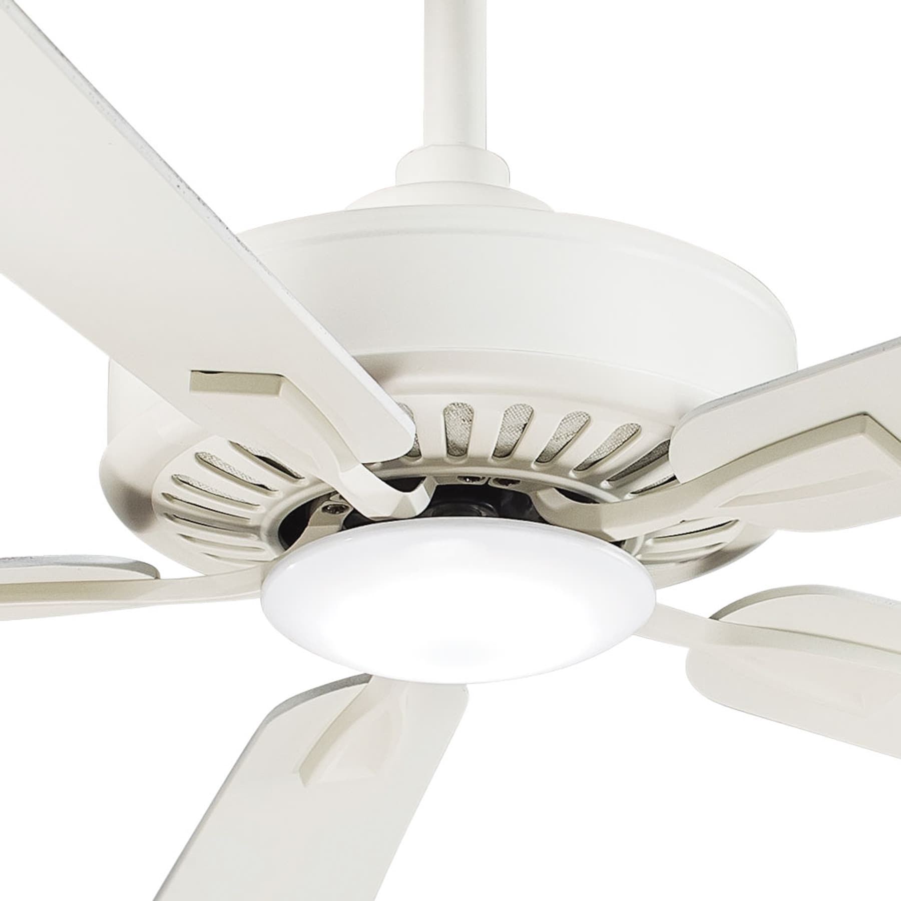 Minka Aire Contractor 52-in Bone White Integrated Led Indoor Ceiling 