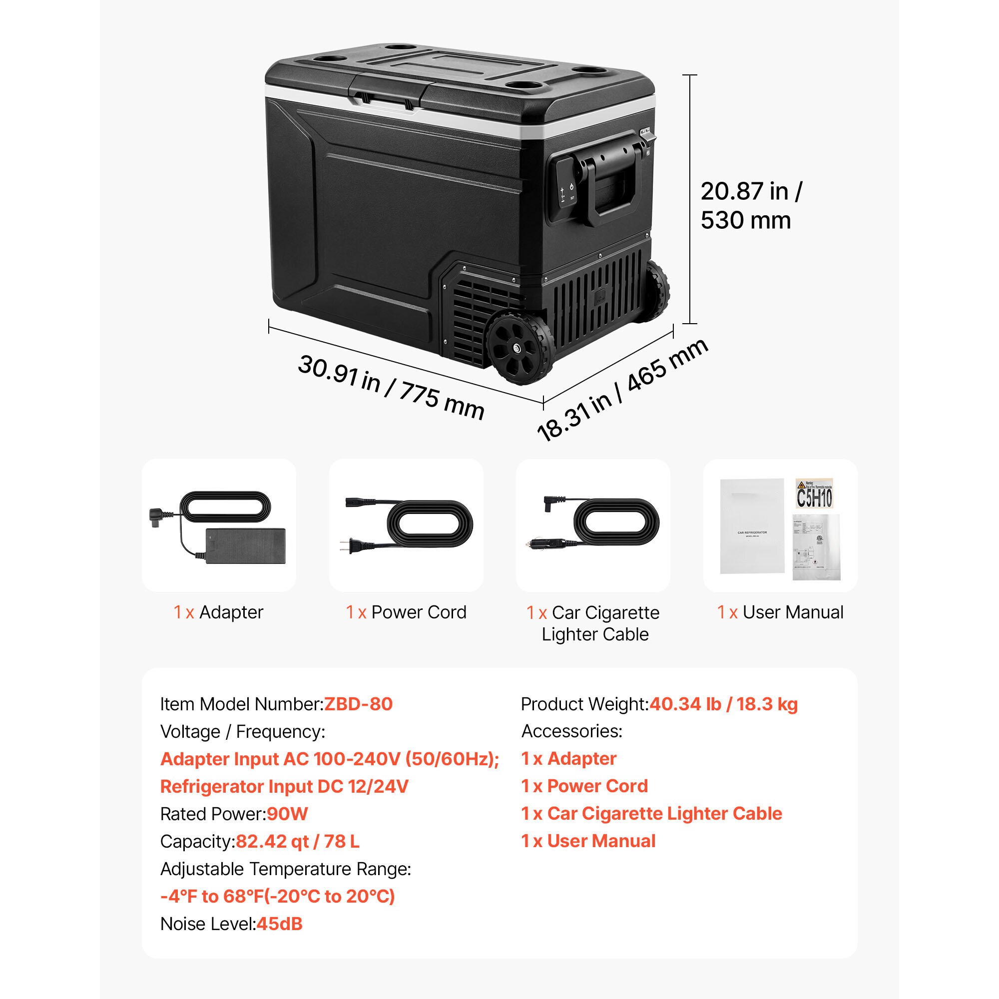 VEVOR SCGLCZBXX80L18140V1 m050210 - View #7