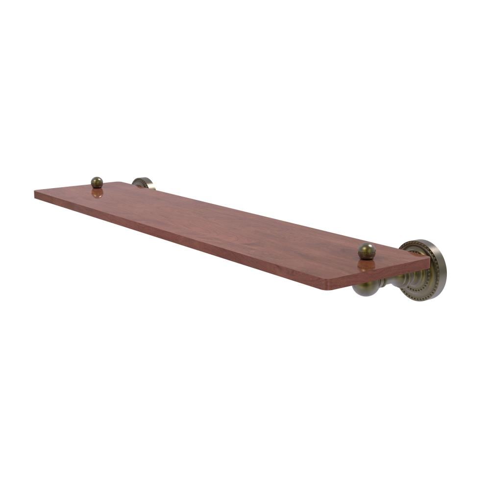 Allied Brass DT-1-22-IRW-ABR Dottingham Antique Brass Wall mount Bathroom Shelf ( 22-in x 2.5-in x 5-in )