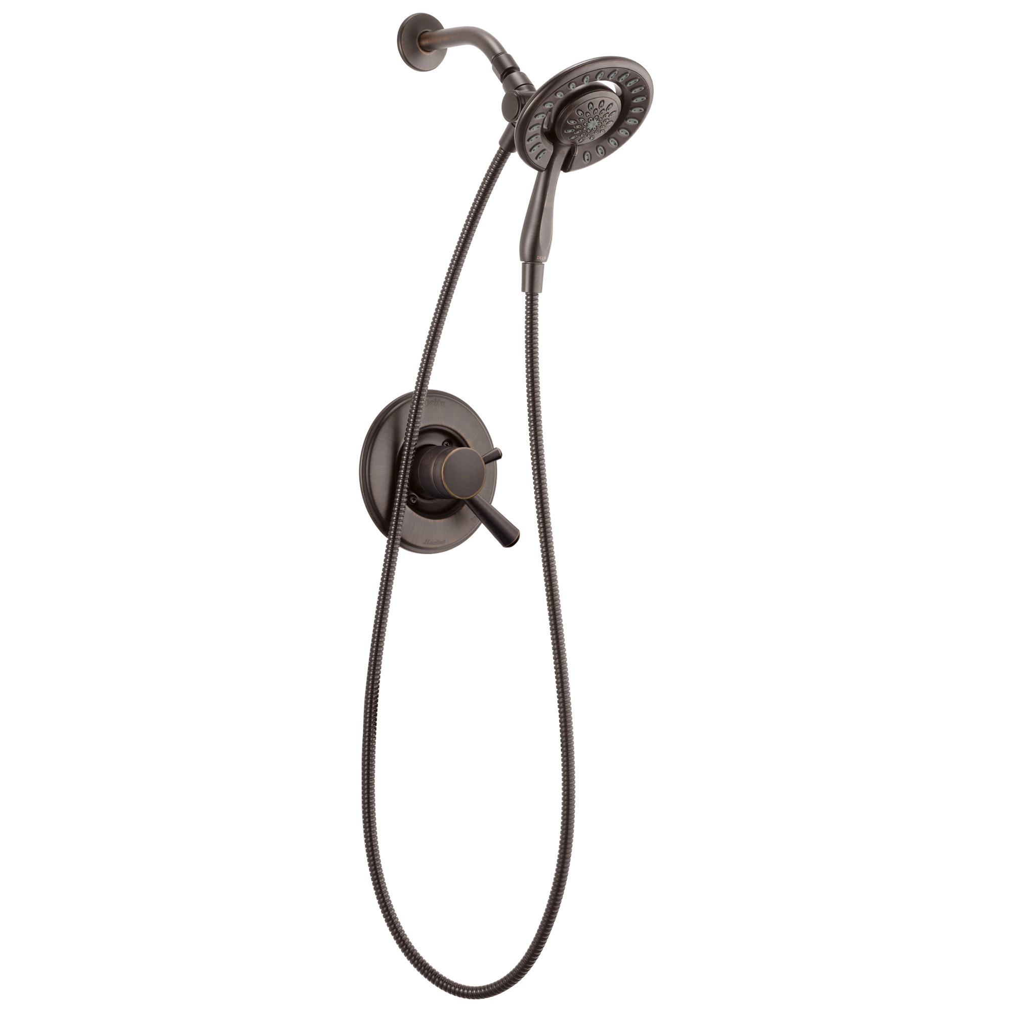  T17293-RB-I Linden Venetian Bronze 2-handle Multi-function 6.125-in Round Shower Faucet
