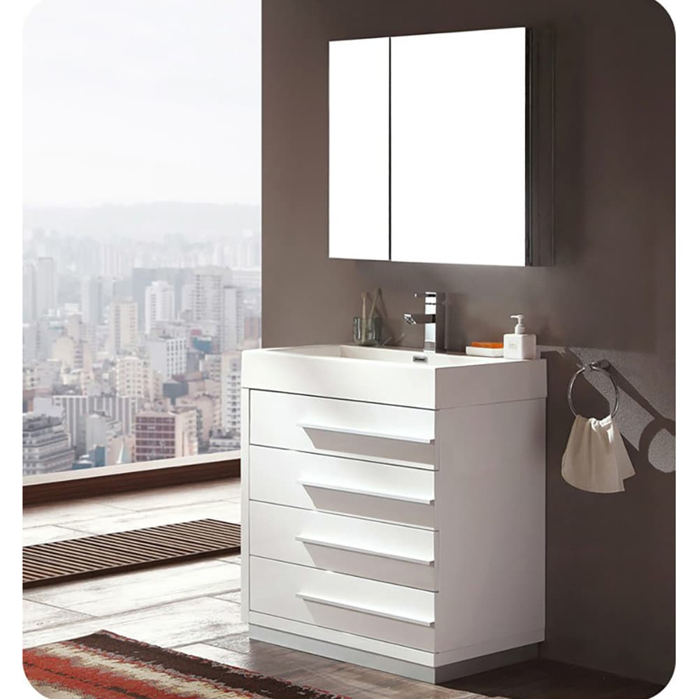 Fresca FCB8030WH-I Bath-Vanity-Combo - View #4