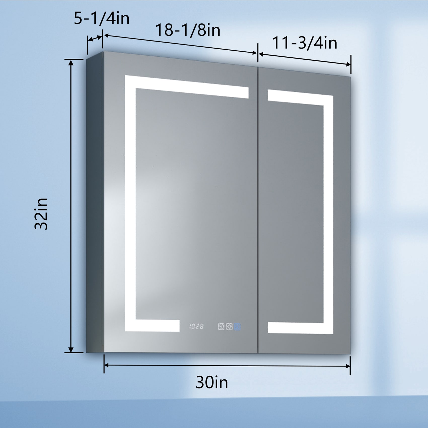ExBrite EBMC3030V3DB Bathroom-Medicine-Cabinets - View #3