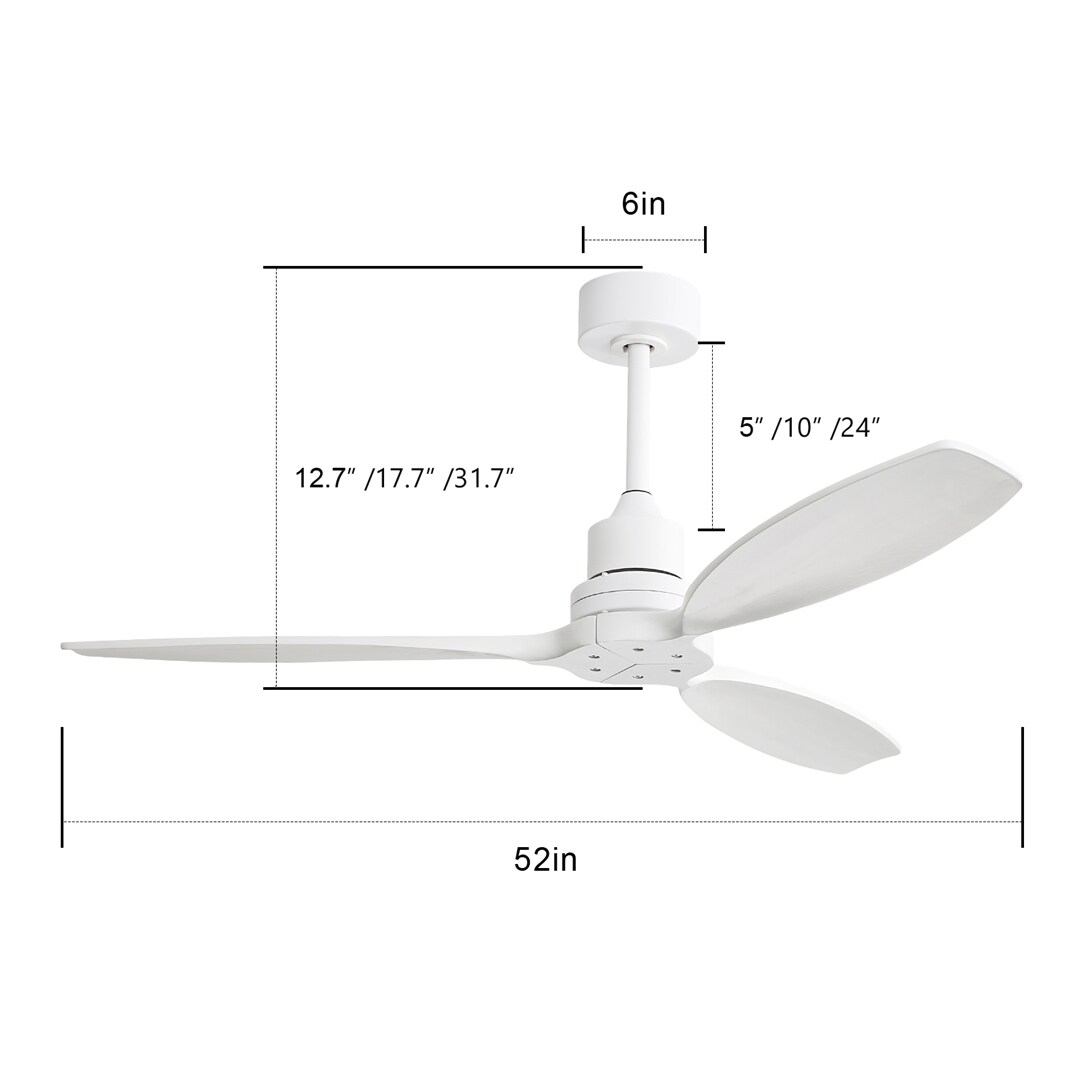 Sofucor L-52K076-WH-WD-WH-60 Ceiling-Fans - View #8