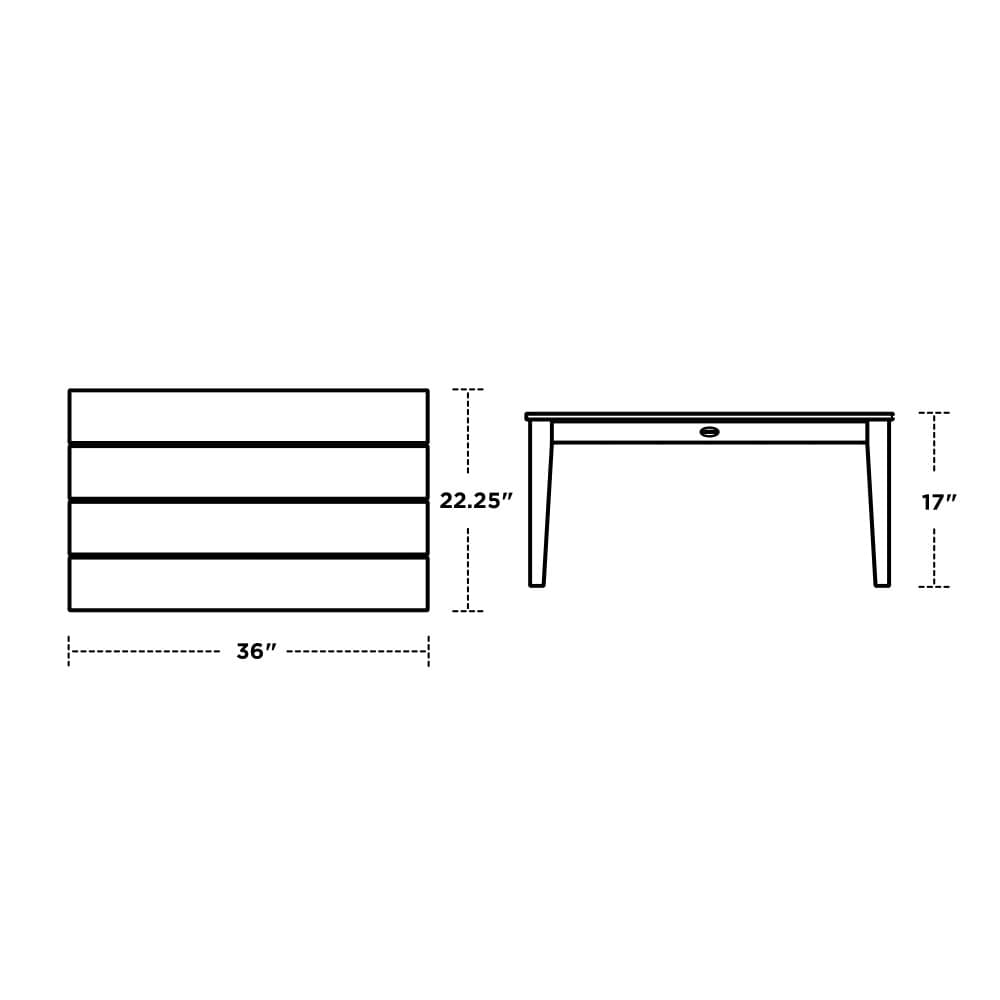 POLYWOOD PWS332-2-TE145999 Patio-Conversation-Sets - View #8