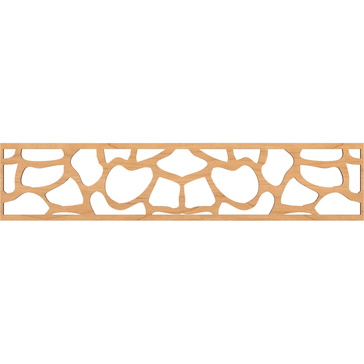 Ekena Millwork MLDA10X46ROCMA Rochester Fretwork Flat Trim 10-in x 3.9-ft Maple Brown Unfinished 2156910 Pierced Wall Panel Moulding