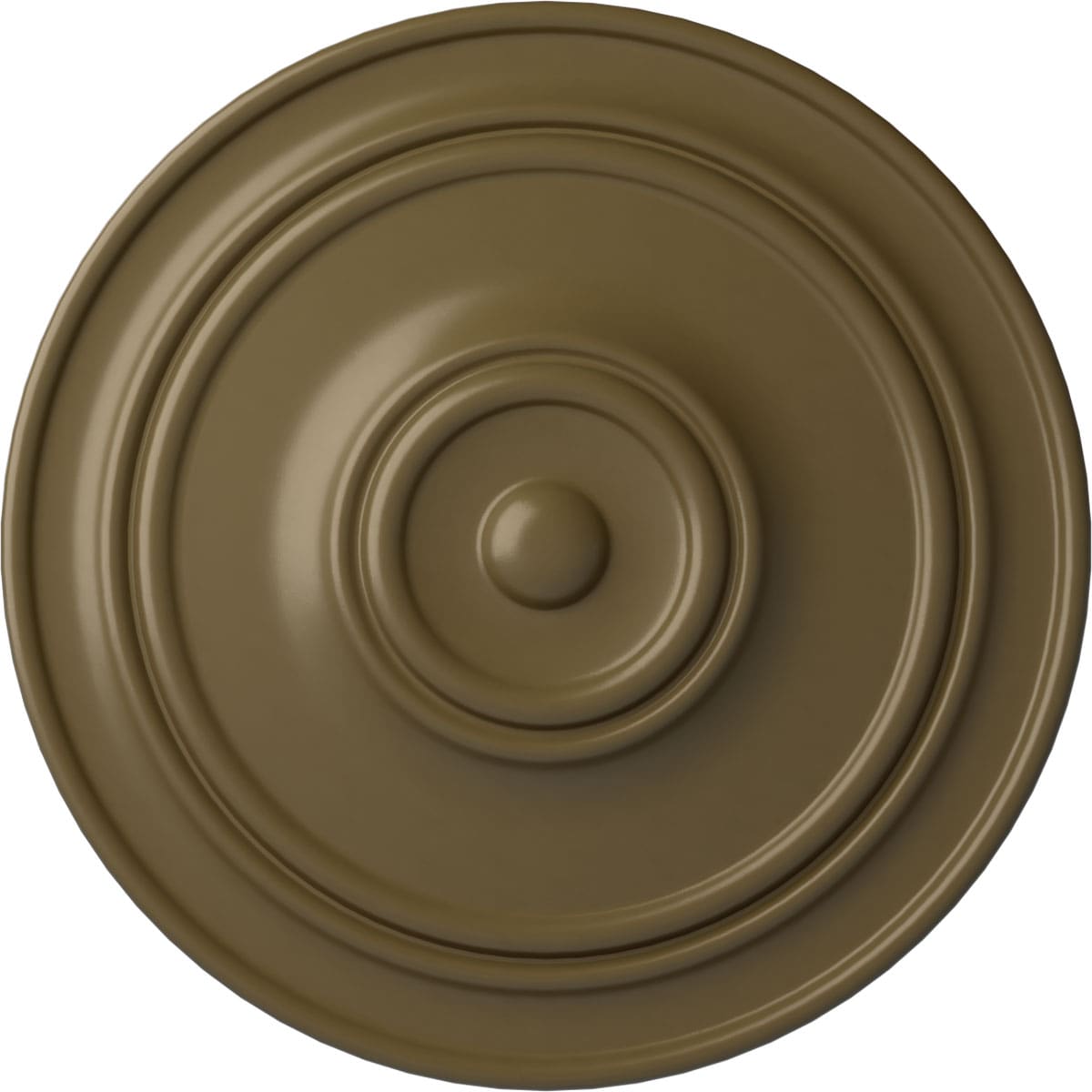 Ekena Millwork CM22CLMMF Classic 21.875-in W x 21.875-in L Mississippi Mud Polyurethane Ceiling Medallion