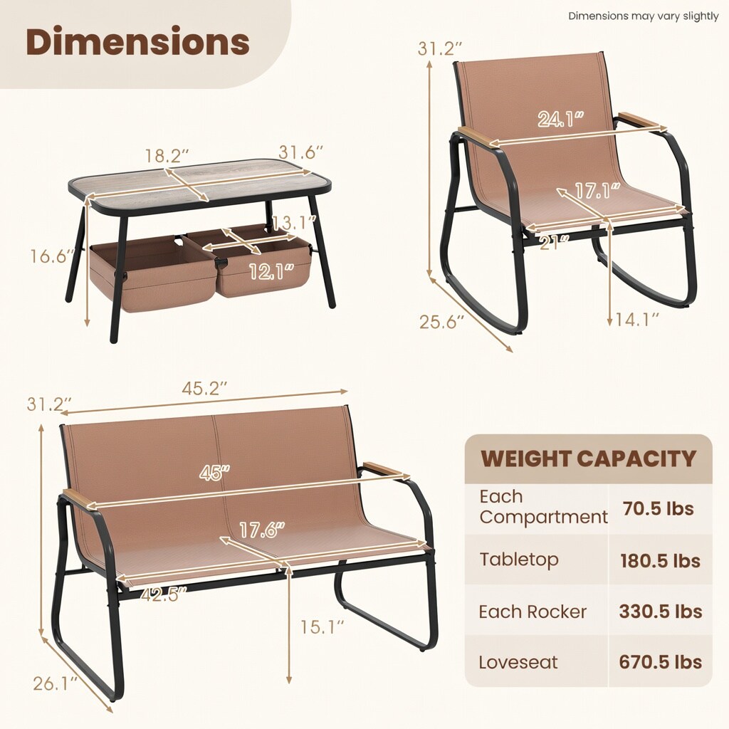 Choco Moon WYC-WQ54076-LS Patio-Conversation-Sets - View #3