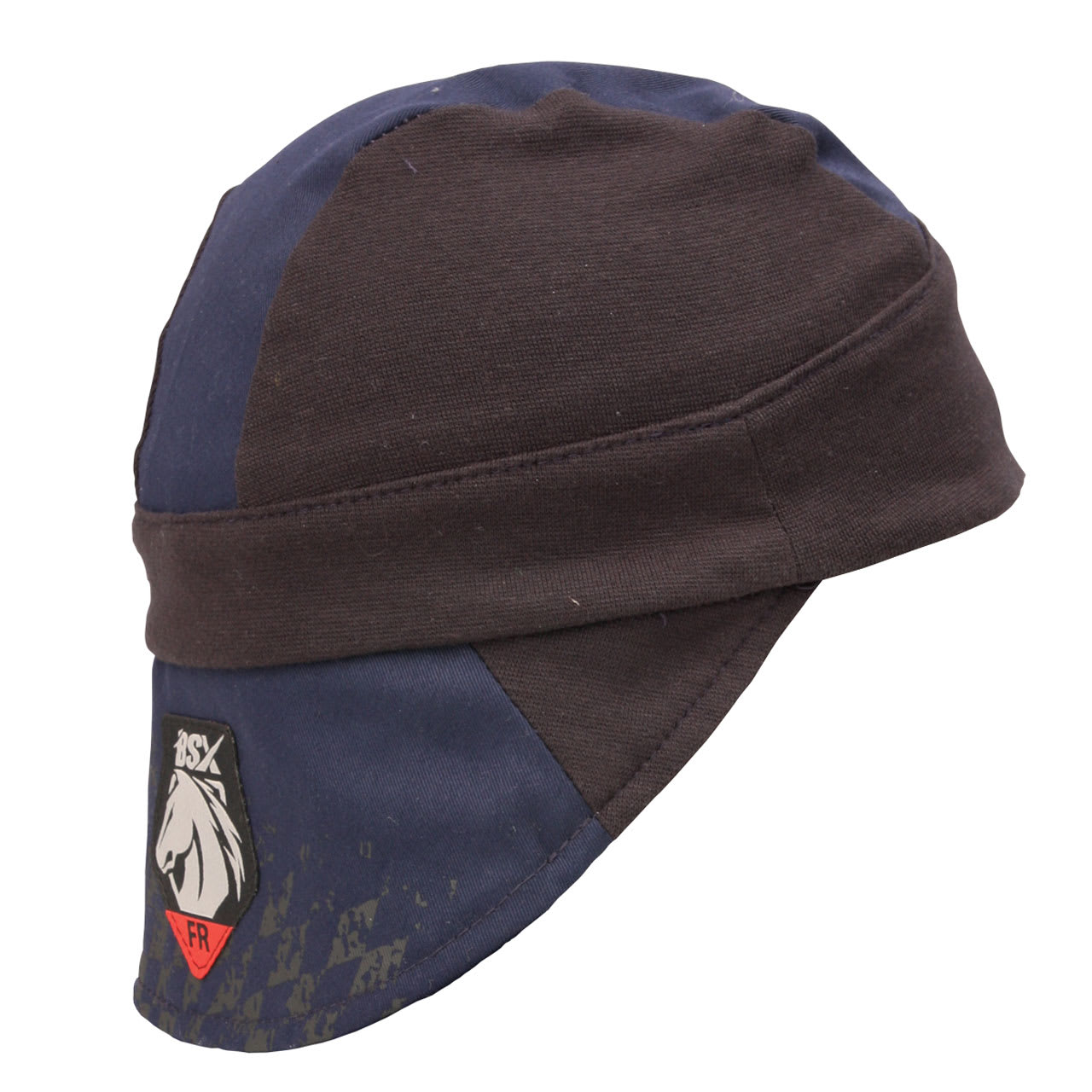 Black Stallion  AH1631-NB BSX Silicone Grip FR CottonWelding Cap Navy/Black Large