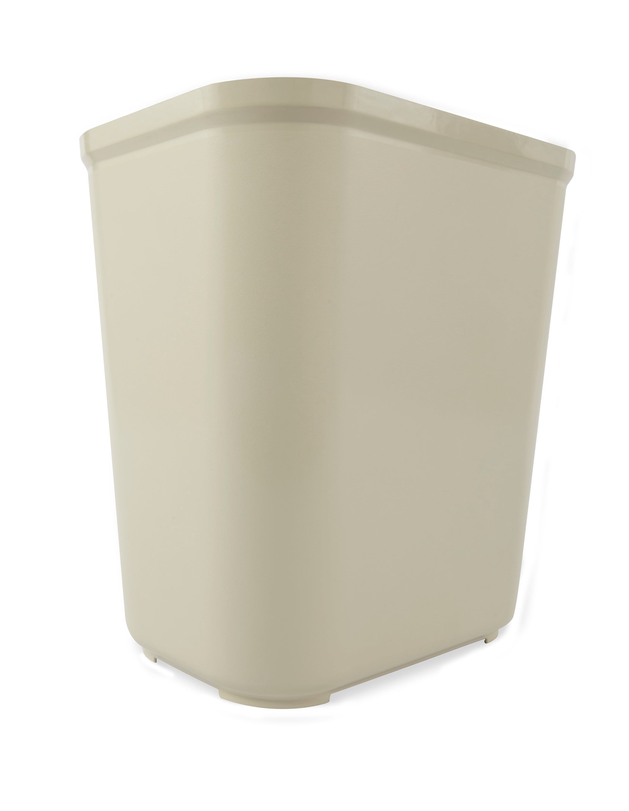 Commercial trash can Rubbermaid Marshall plastic, beige