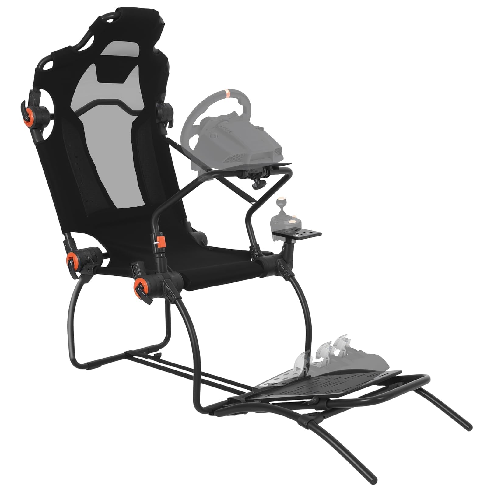 Garvee - Collapsible Racing Simulator Cockpit for Game Boy Classic Large X-Frame Round Tube Adjus...