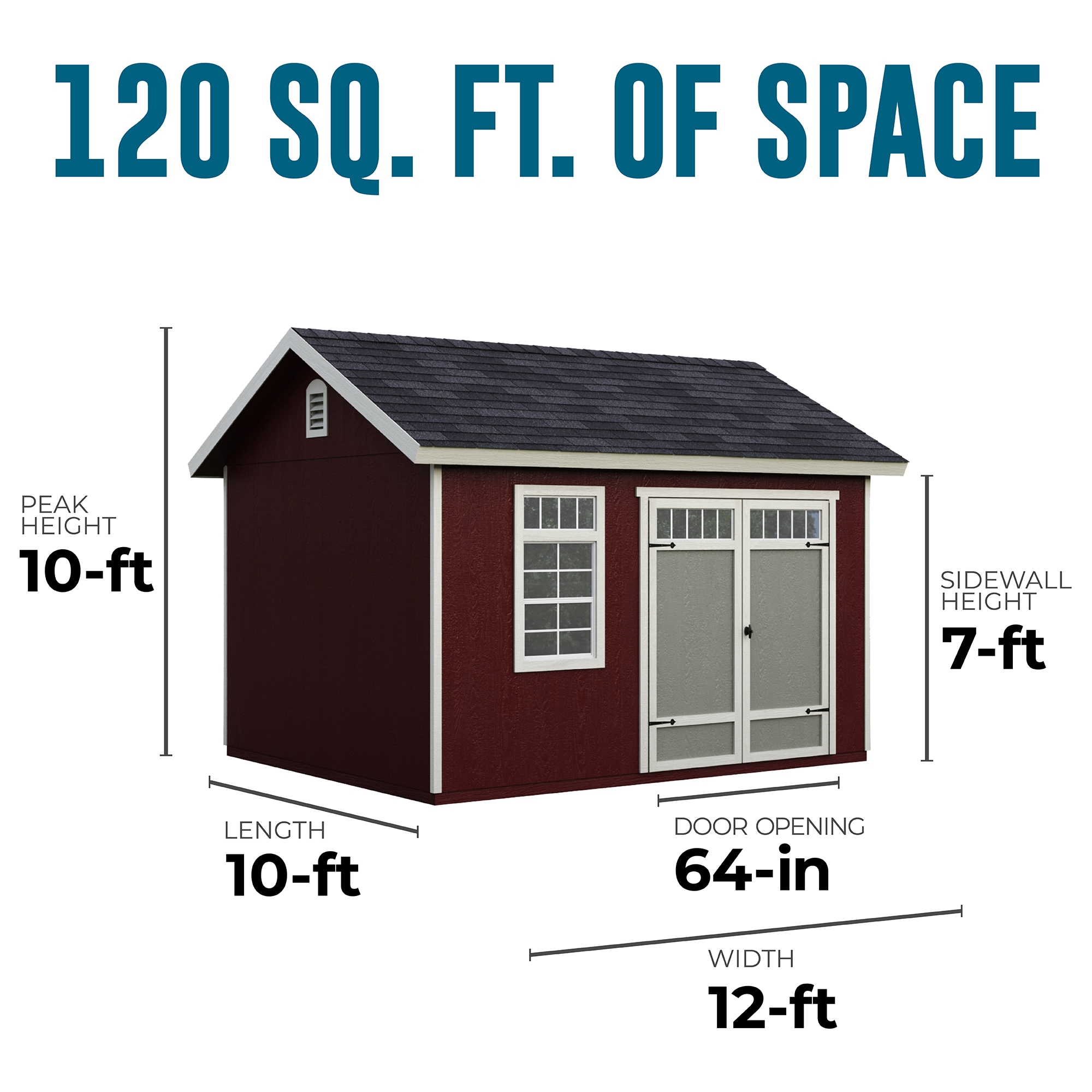 Heartland 63438-3 Wood-Storage-Buildings - View #4