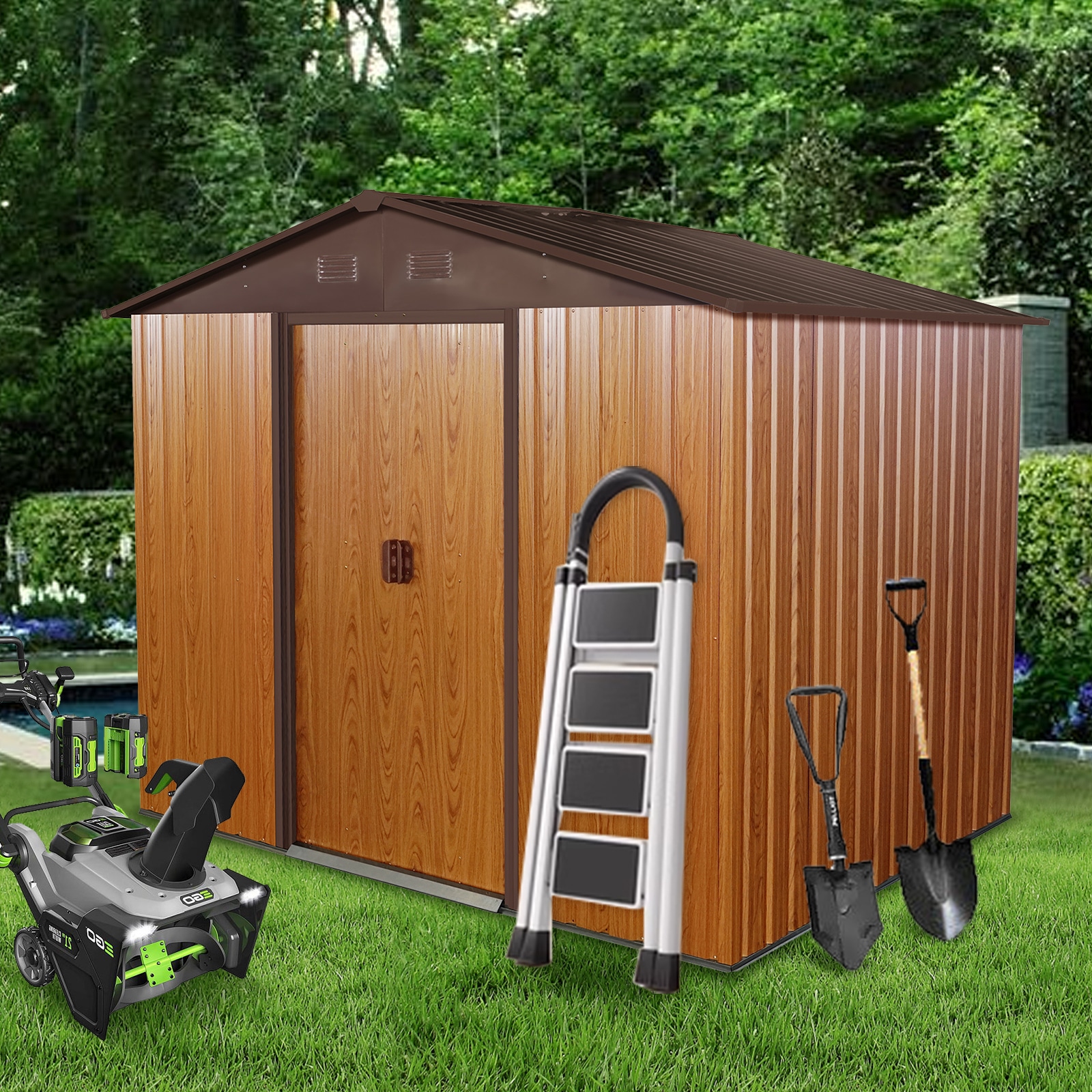 Mondawe MD-WWC00014 Metal-Storage-Buildings-Sheds - View #3