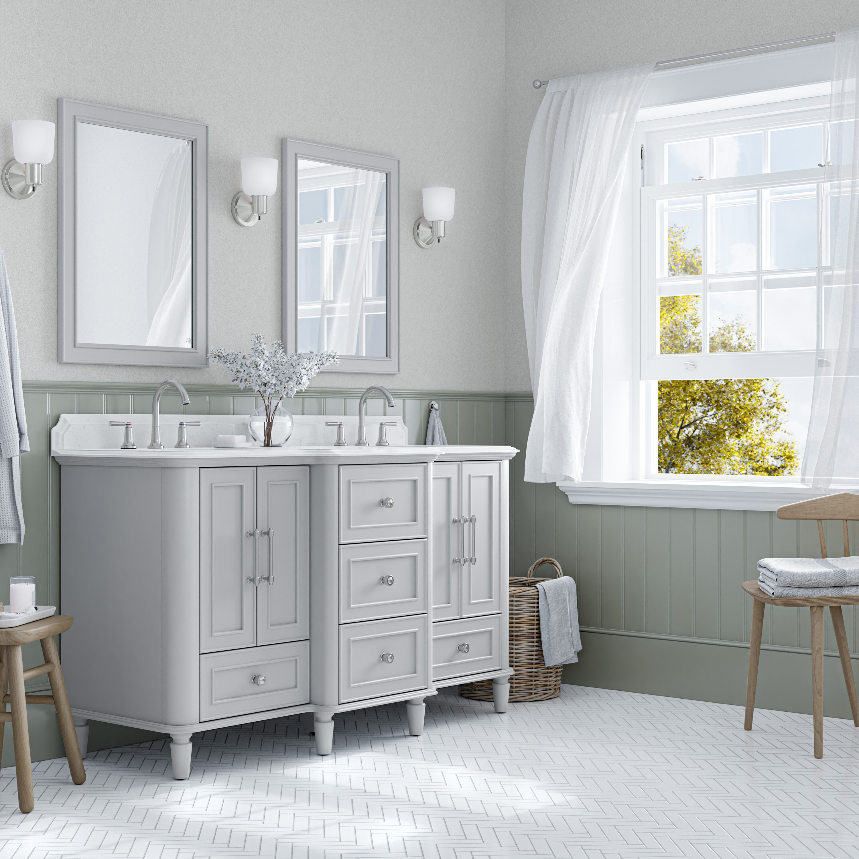 allen + roth 1005VTC-60-242-908UO Bath-Vanity-Combo - View #14