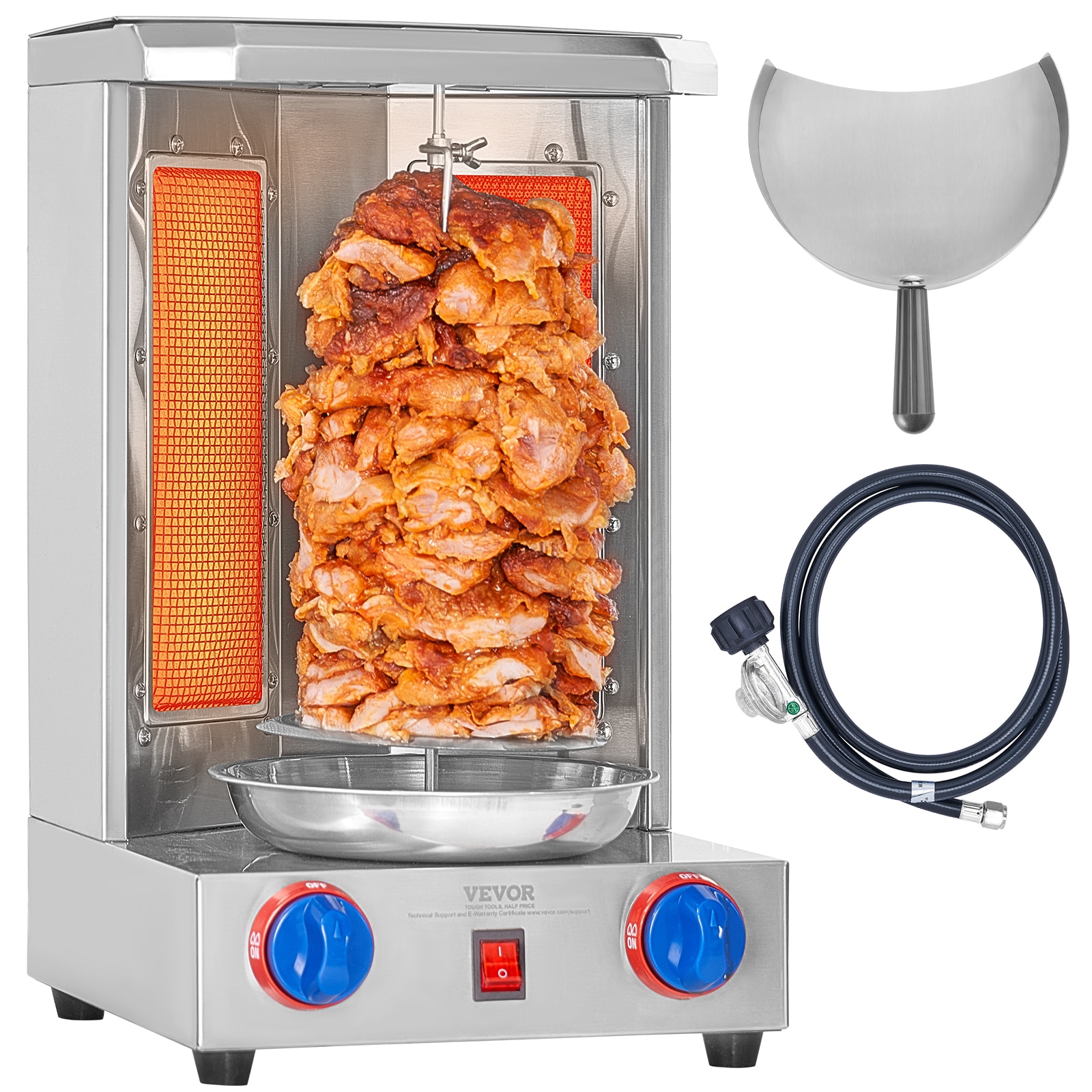 VEVOR 800W 3 Tier Food Warmer Hot Dog Toaster with Bun Warmer SPBWJCYBXGGHBUG51V1 Sansujyuku sansujyuku.com