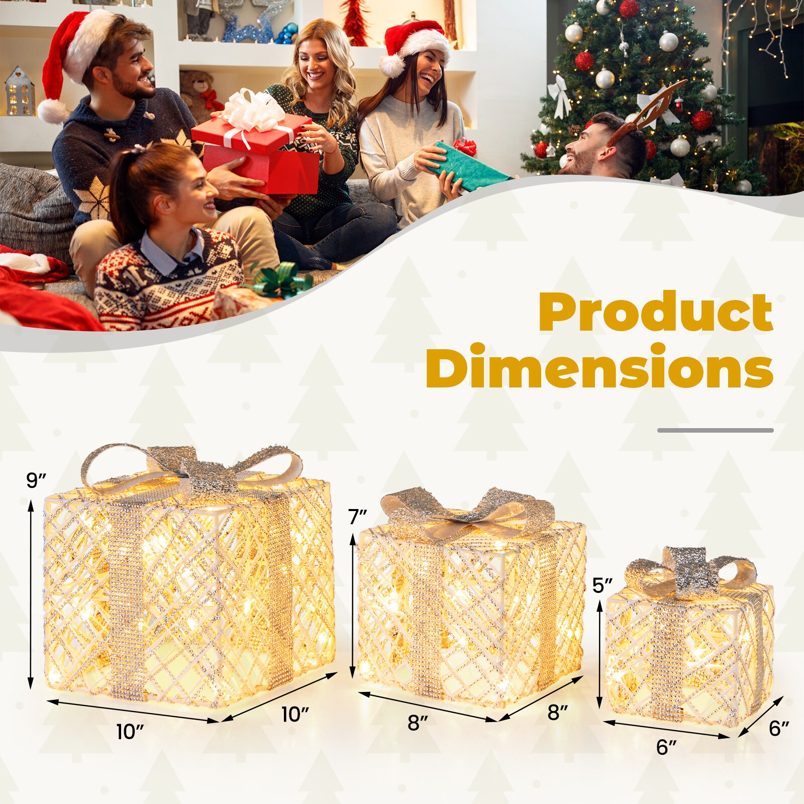 Slickblue D-CO-SU58842MC Table-Christmas-Decorations - View #6