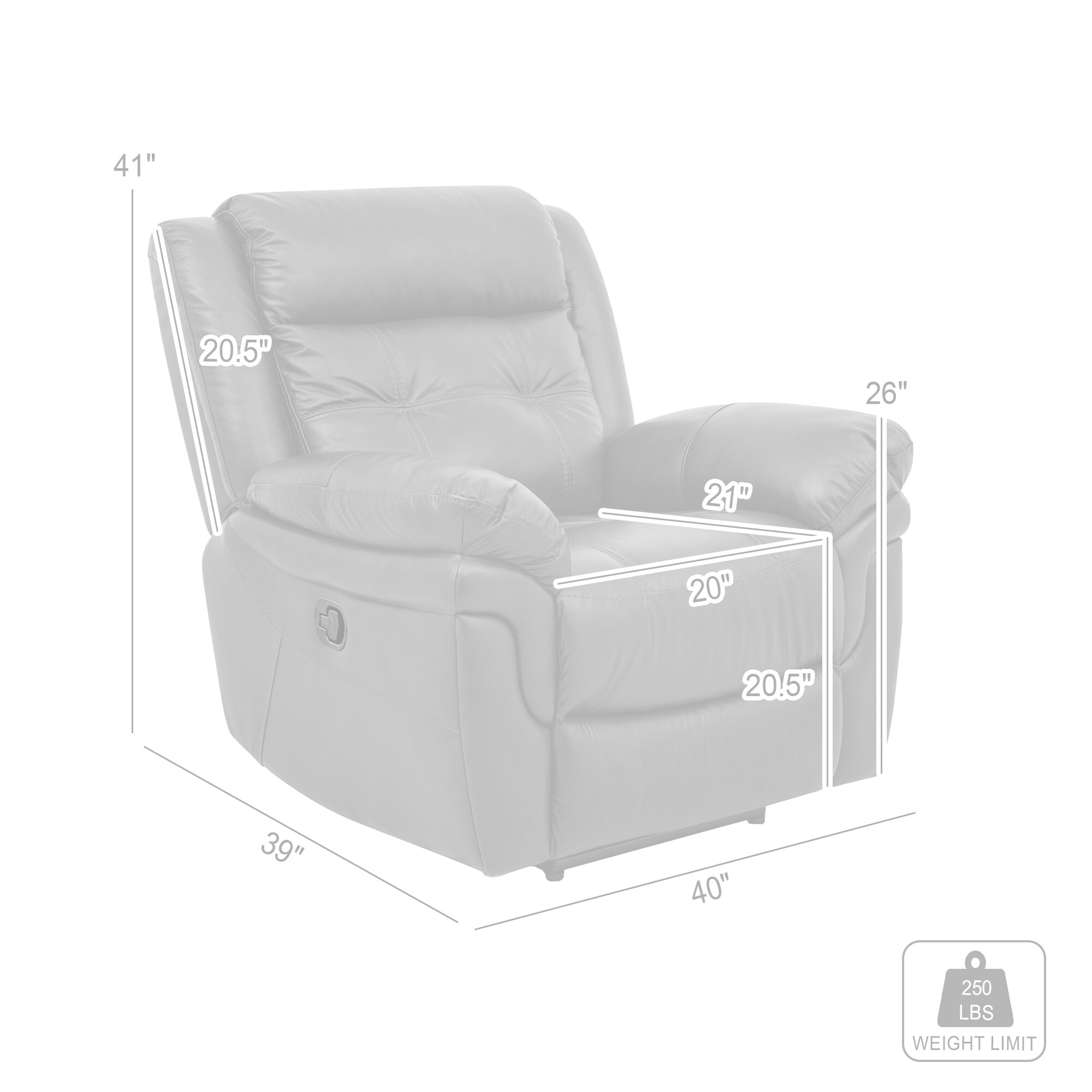 Armen Living LCMC1BR chairs - View #11