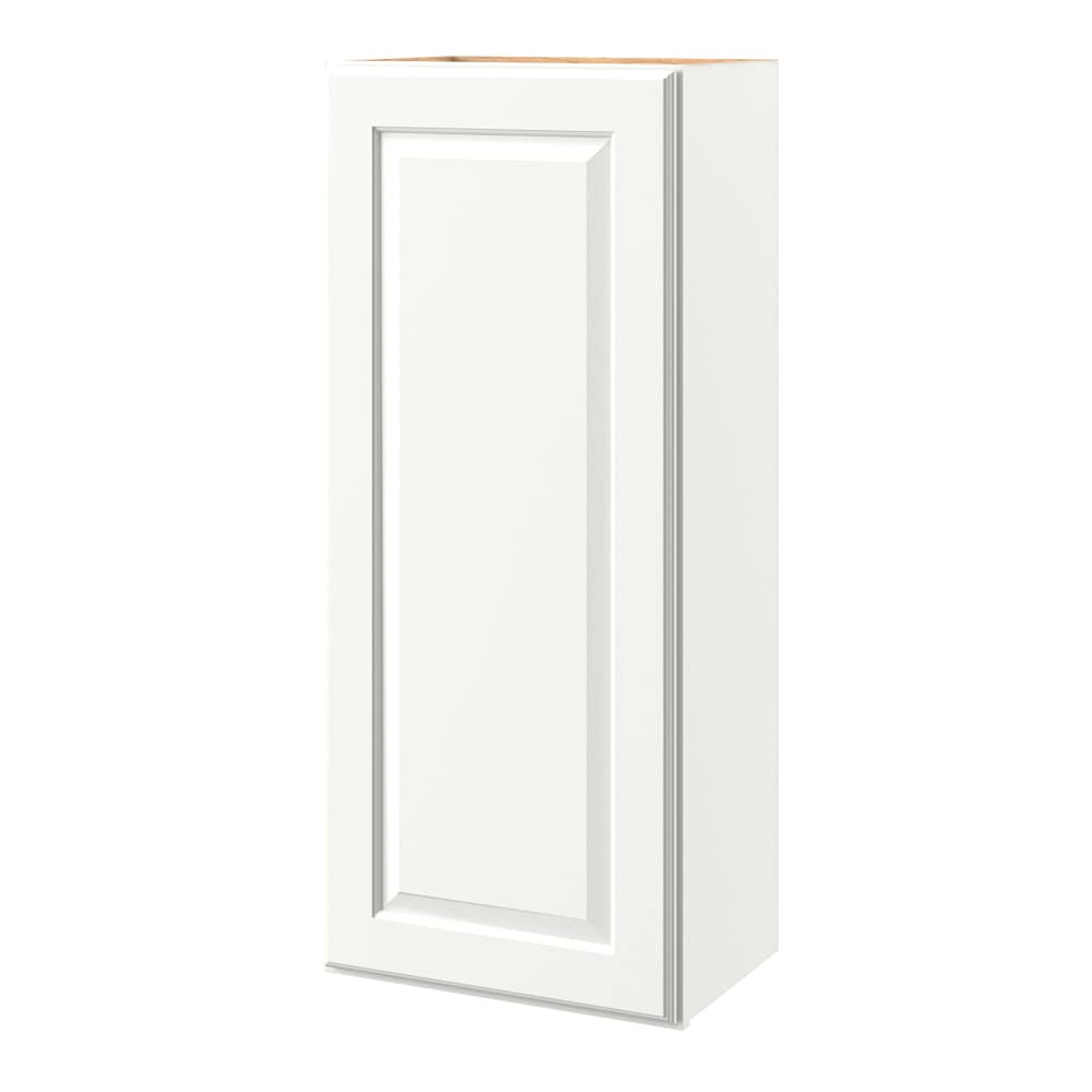 allen + roth 180TS Tilson 18-in W x 42.125-in H x 12-in D Linen Wall Fully assembled Cabinet (Raised Panel Square)
