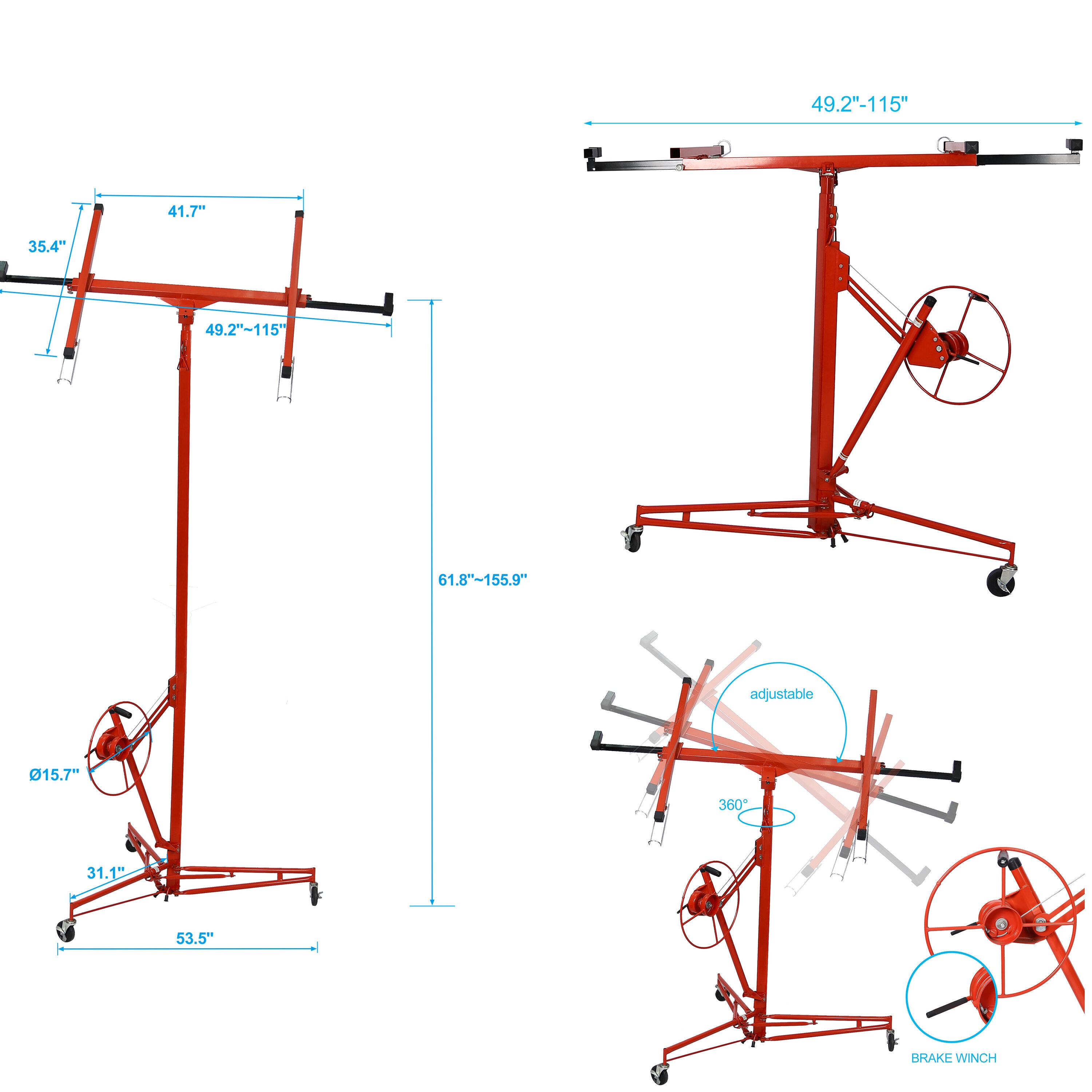 AHIOU HOME ZAAHG-77210 Drywall-Panel-Carriers - View #9