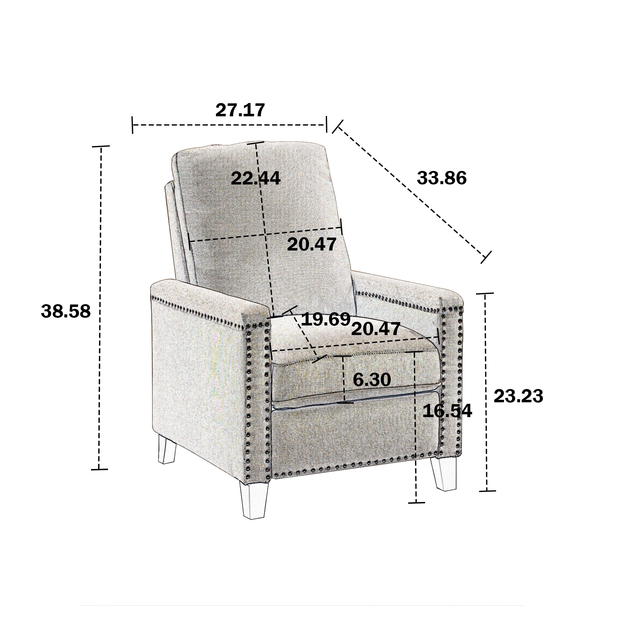 Sumyeg WF-HW66056GR-2-LA chairs - View #15