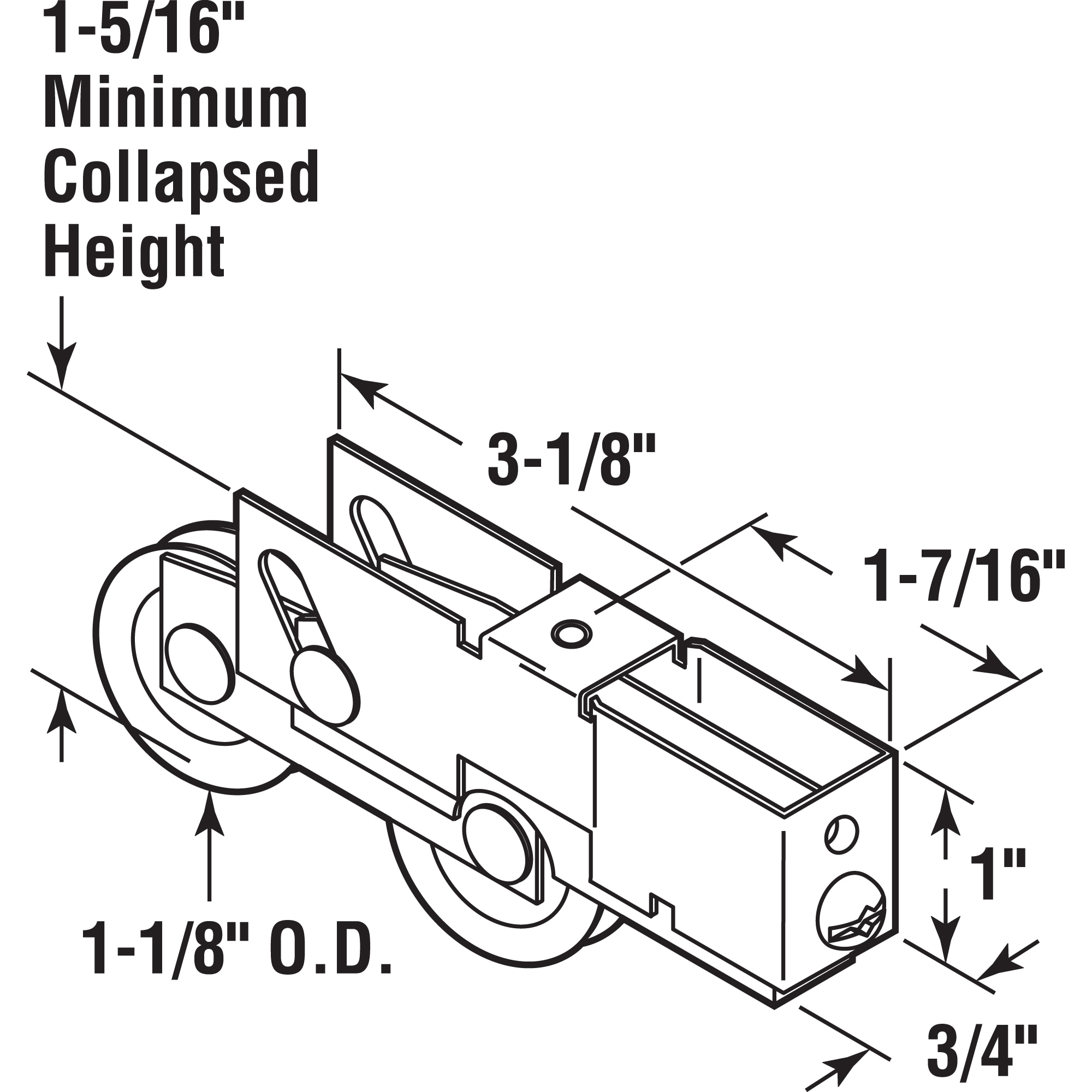 Prime-Line D 1791 Sliding-Patio-Door-Roller-Assemblies - View #2