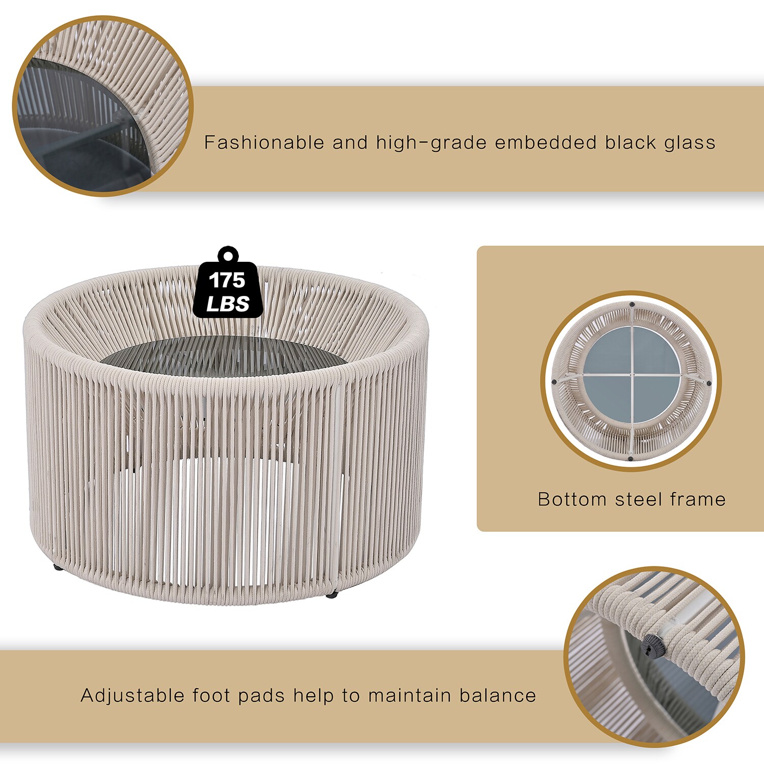 SINOFURN SYA330096BG Patio-Sofas-Daybeds - View #12