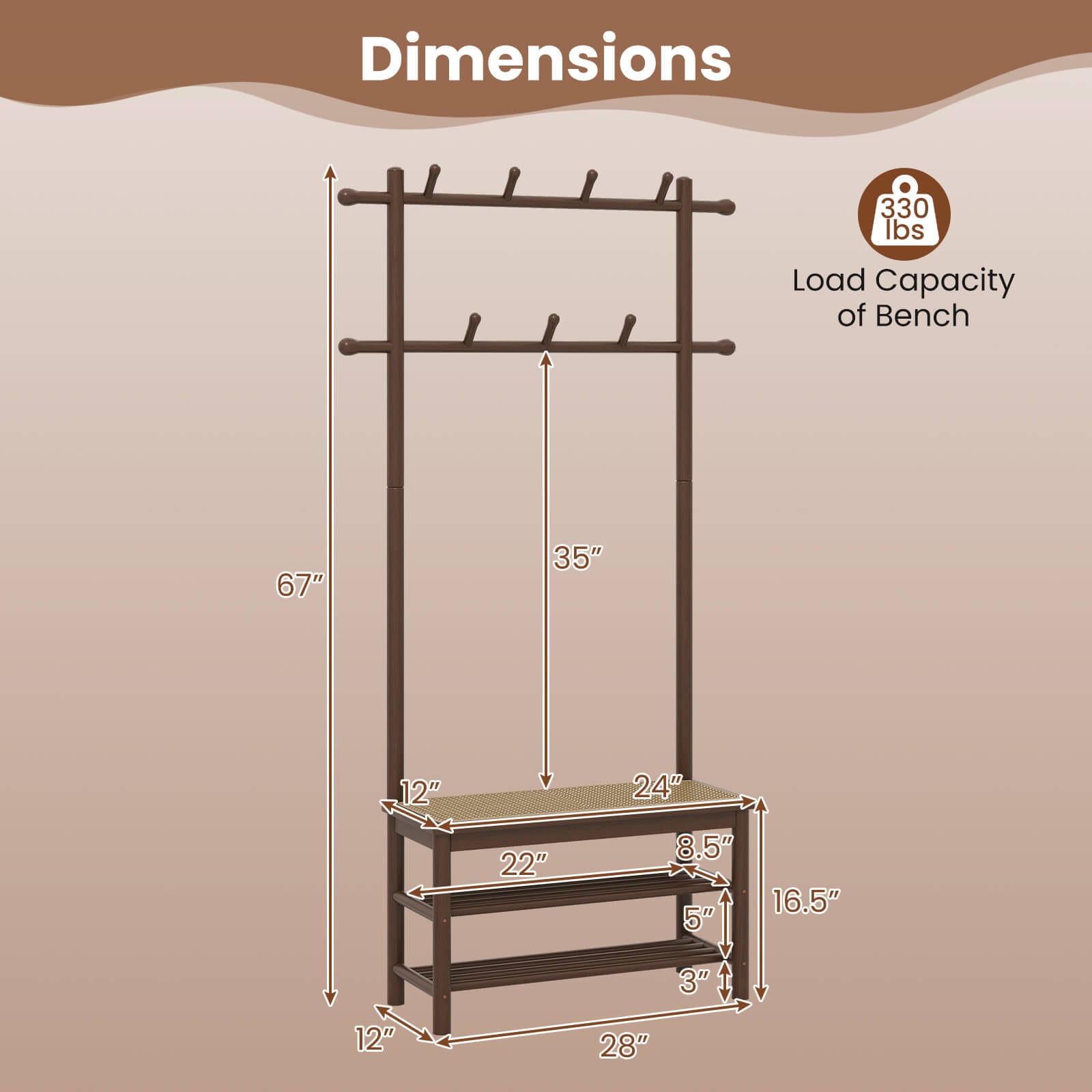 Costway CSHY004083 Organizers-Drying-Racks - View #3