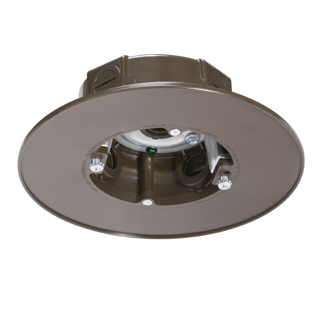 Bell Outdoor Comforts Gang Bronze Pvc Weatherproof New Work Old Standard Round Ceiling Electrical Box In The Boxes Department At Com - How Do You Cover An Unused Ceiling Electrical Box
