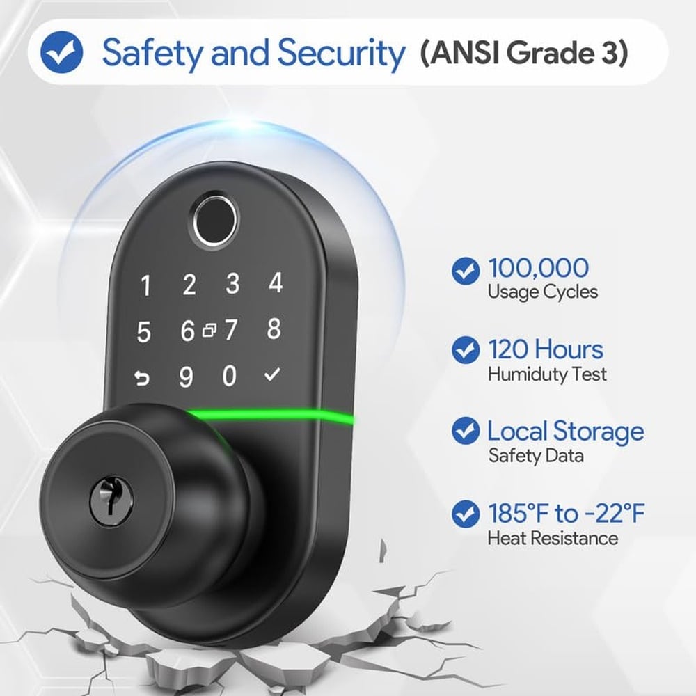 Ahfiwaso LAH0713H022 Electronic-Door-Locks - View #4