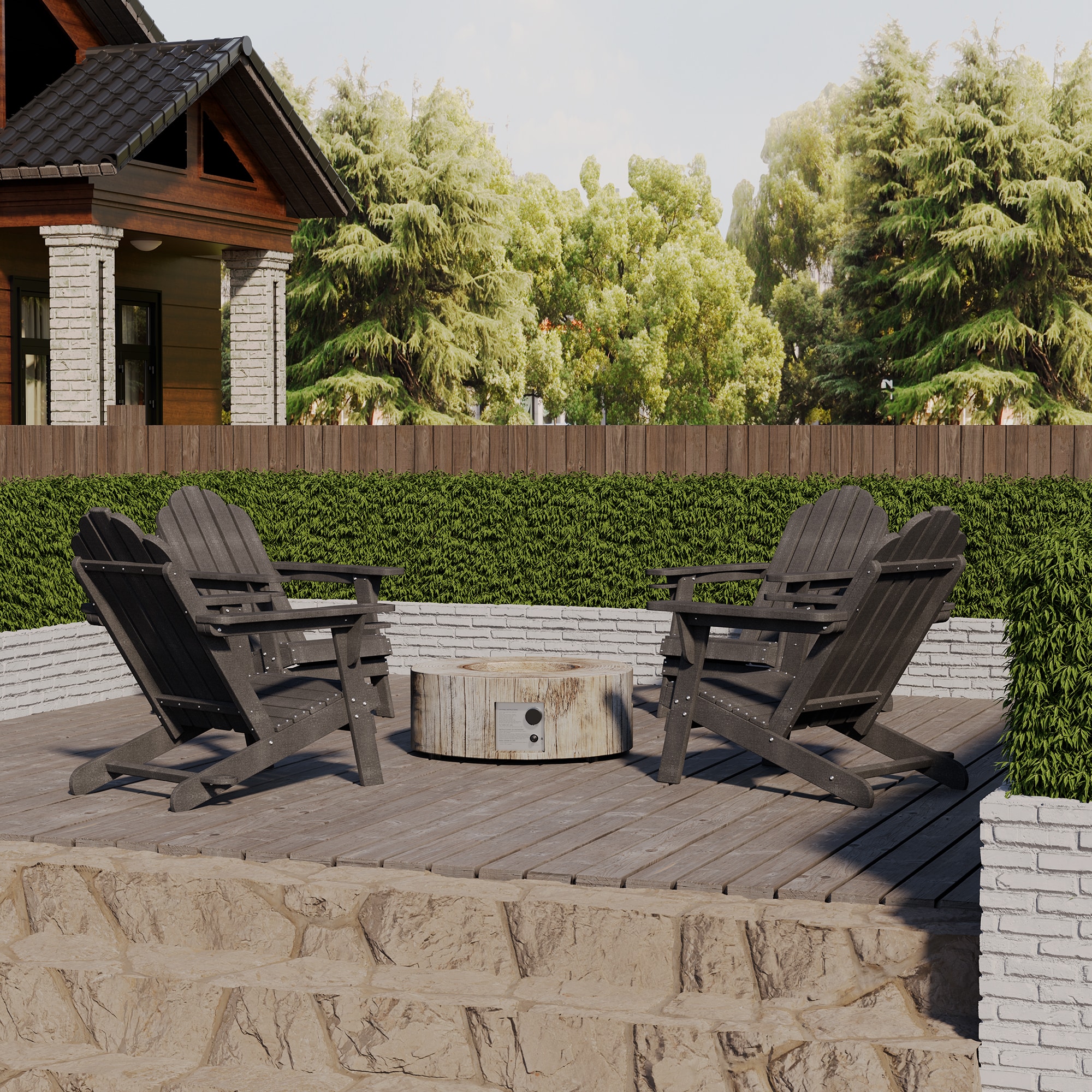 Clihome CL-06CGY5 Patio-Conversation-Sets - View #2