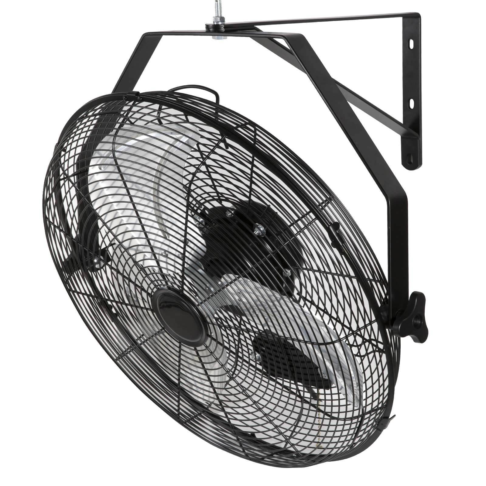 SVOPES SVOPESGYBGSFS00731V1 17.6-in Indoor or Outdoor Black Wall Mounted Fan