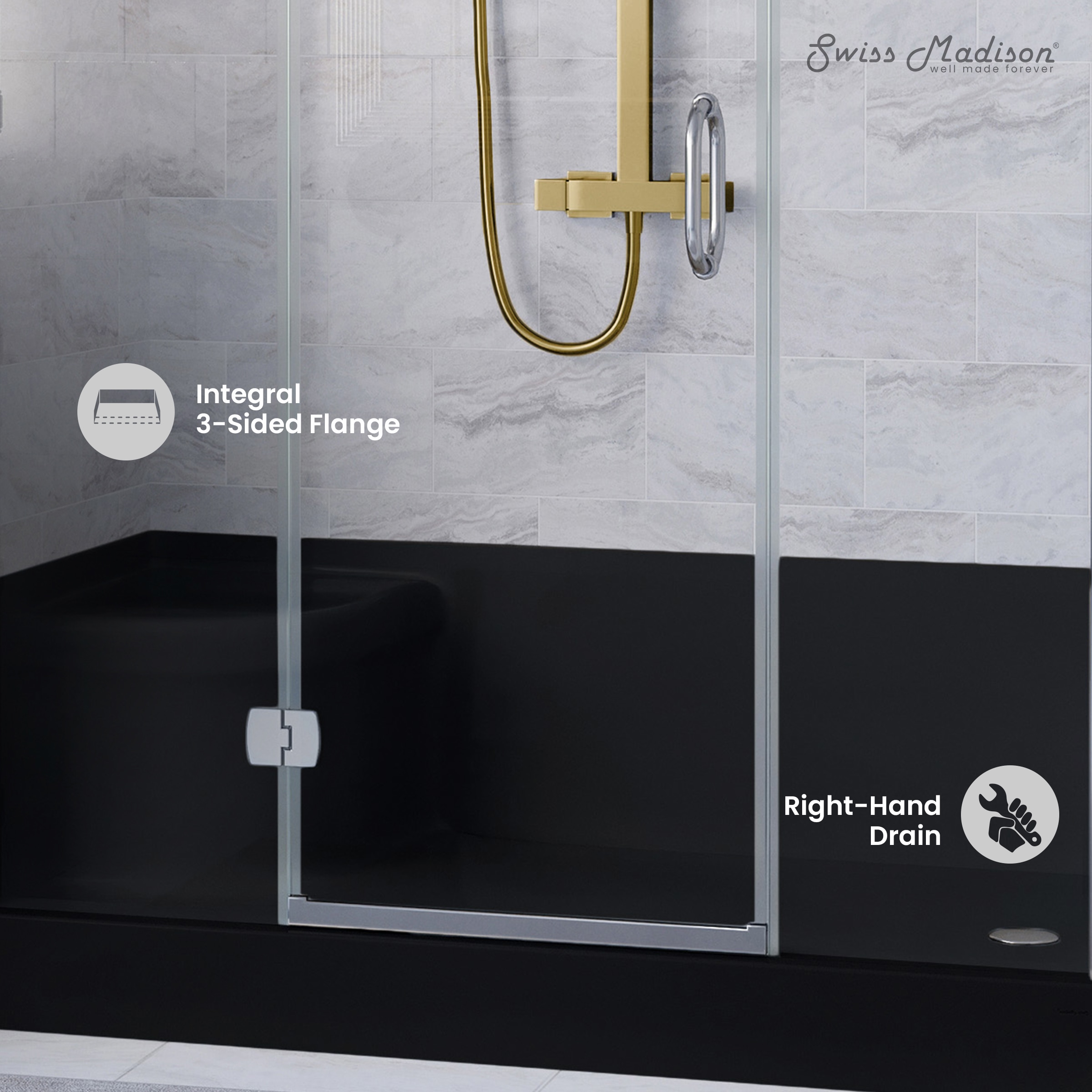 Swiss Madison SM-25-SBLEH08BK Shower-Floors - View #3