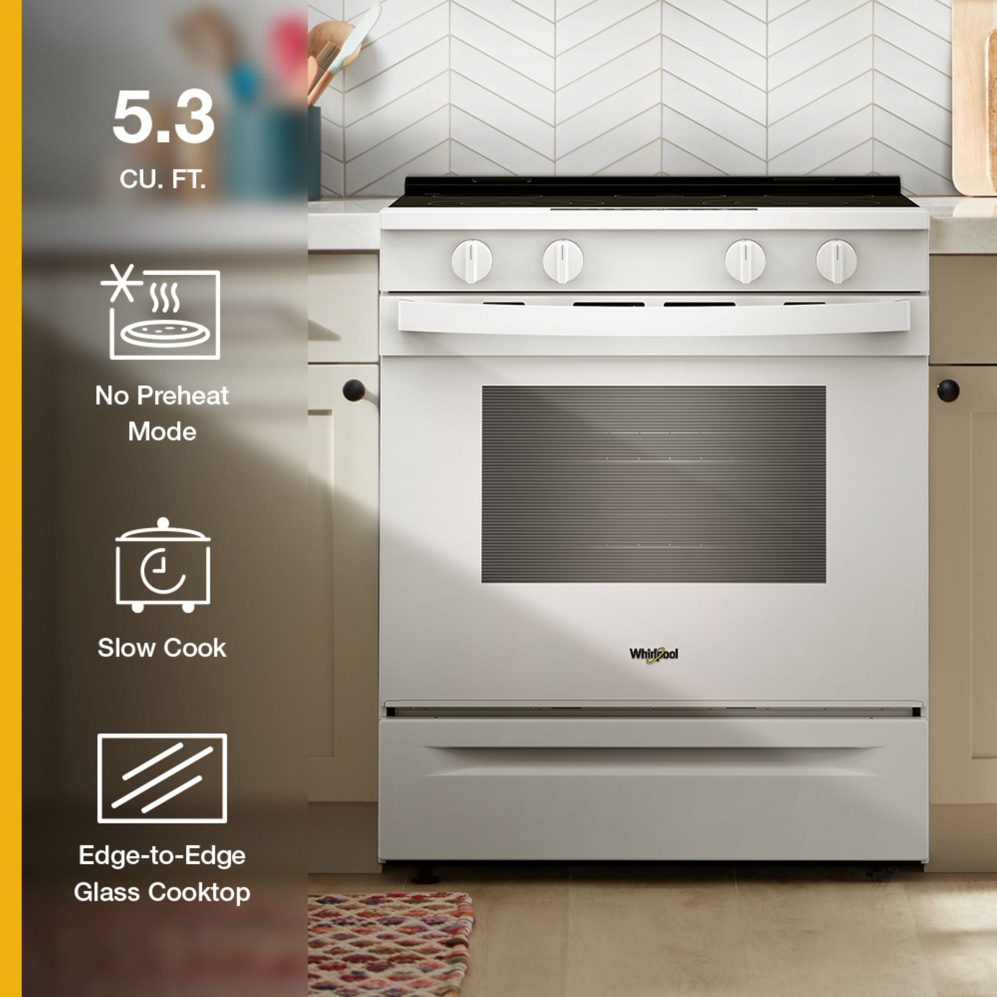 Whirlpool WSES3330TW Freestanding-Electric-Ranges - View #4